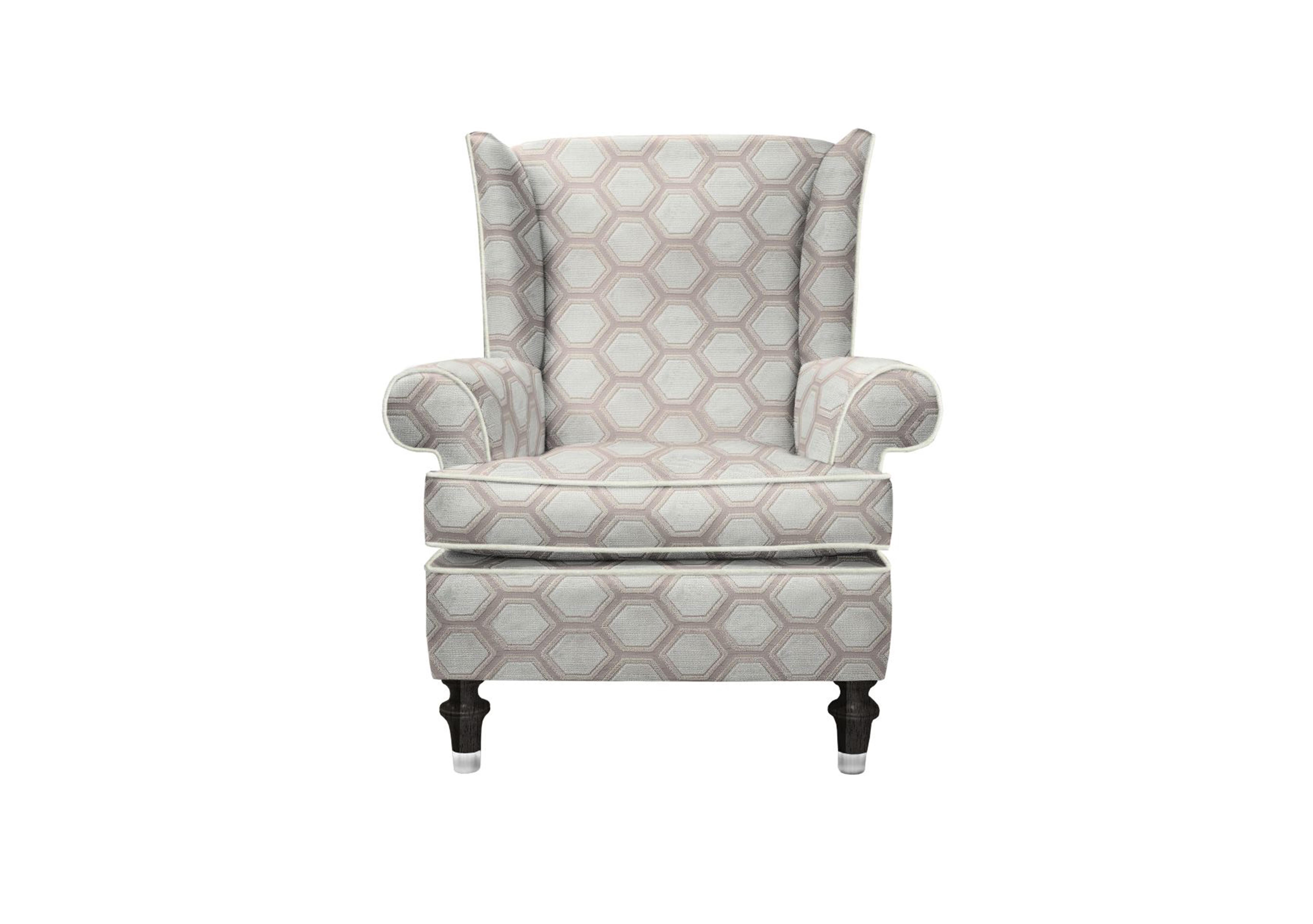 Princeton Wing Chair in Ophelia Ivory Cp Eby/Stl on Furniture Village