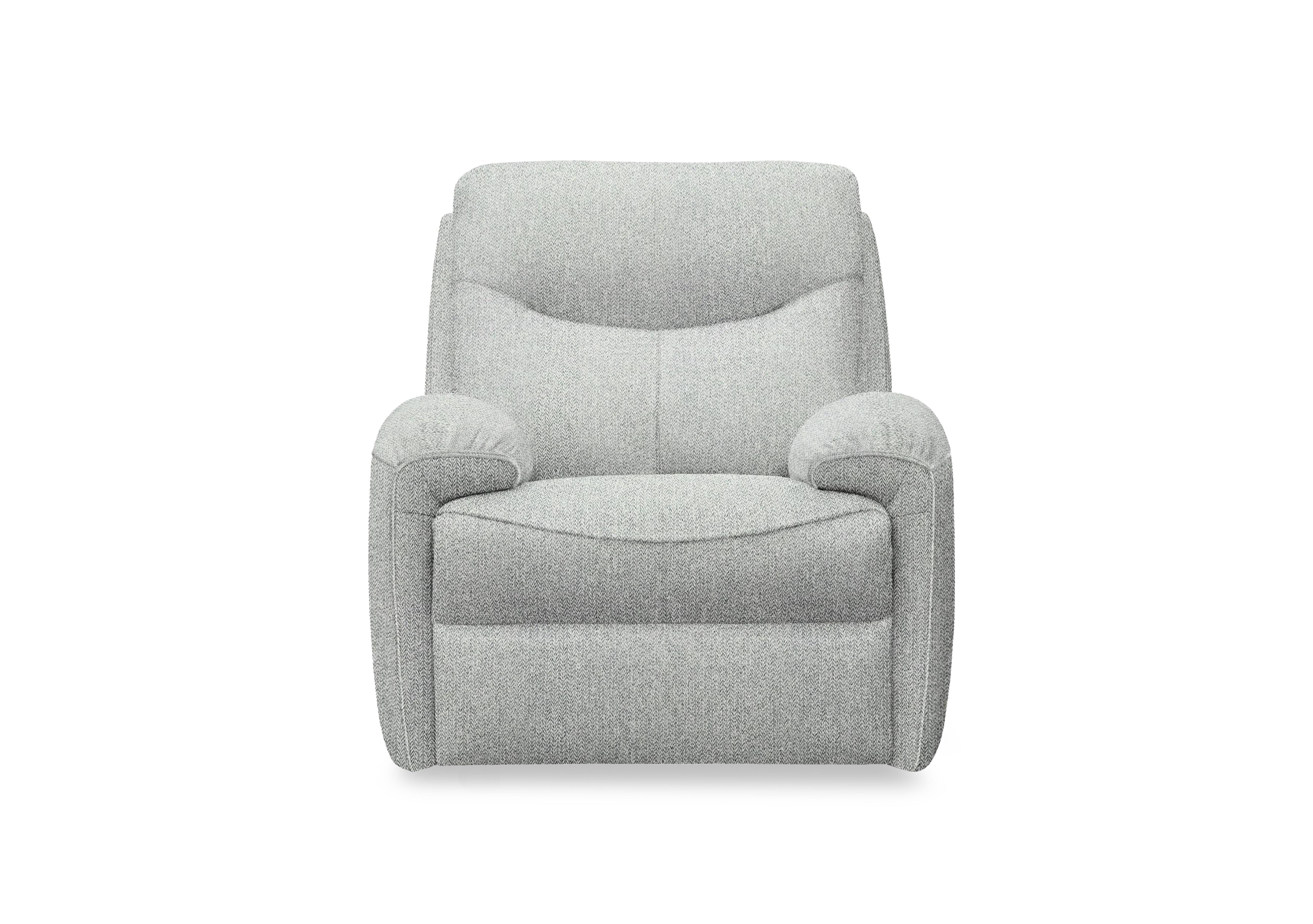 Amesbury Fabric Power Recliner Armchair with Power Headrest, Power Lumbar and Heated Seats in A011 Swift Cygnet on Furniture Village