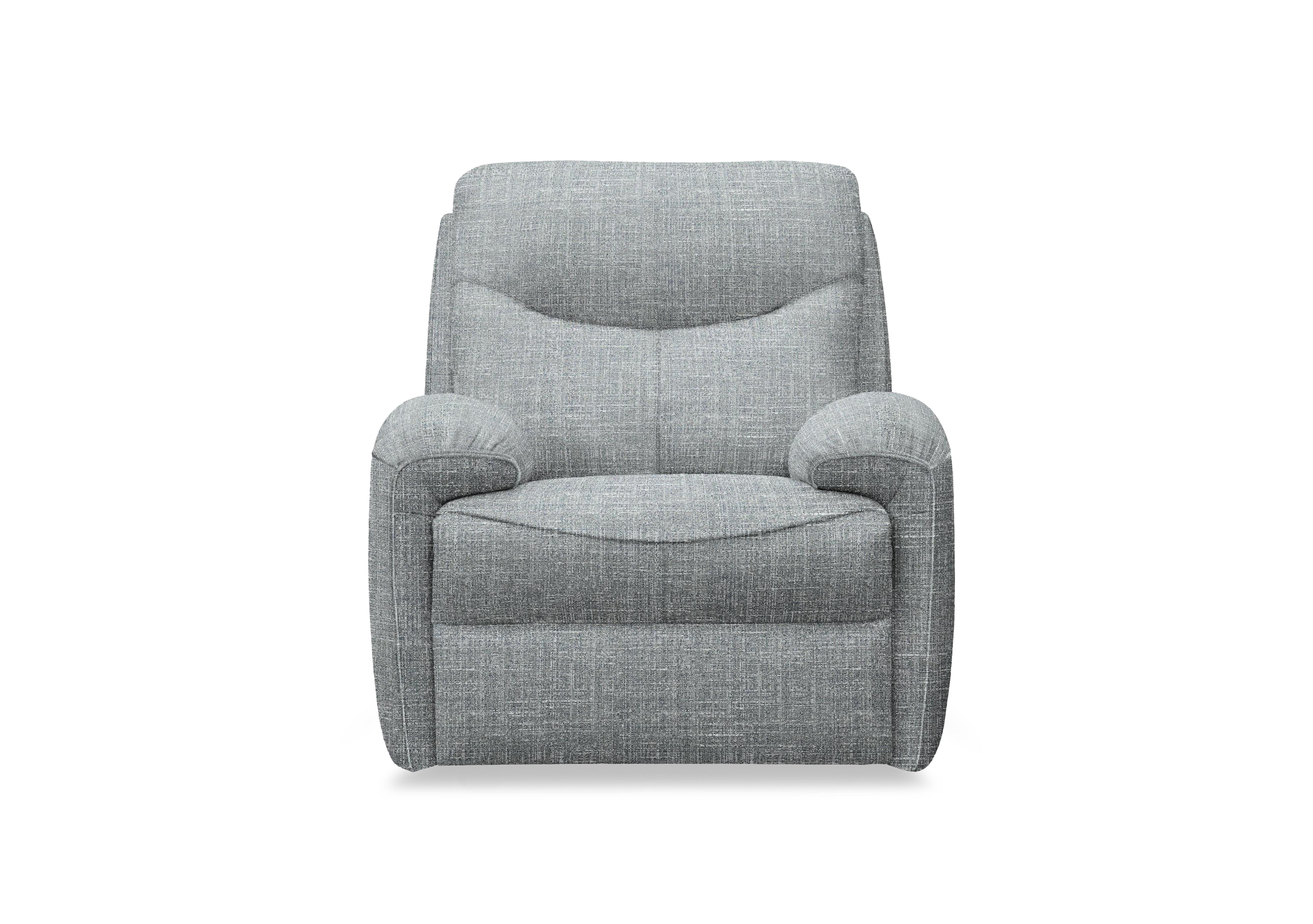Amesbury Fabric Power Recliner Armchair with Power Headrest, Power Lumbar and Heated Seats in B932 Beach Duck Egg on Furniture Village
