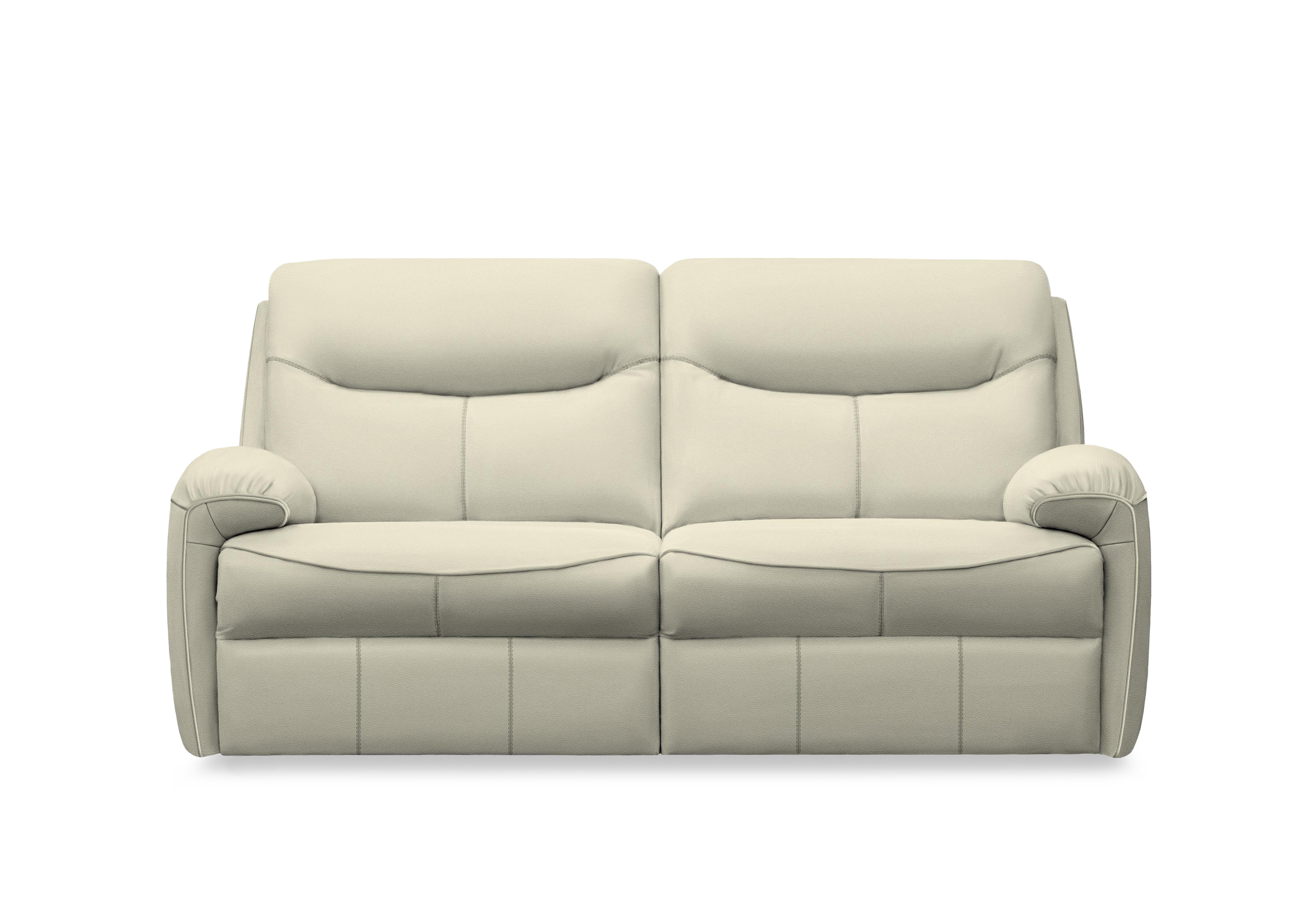 Amesbury Leather 3 Seater Sofa in H002 Oxford Putty on Furniture Village
