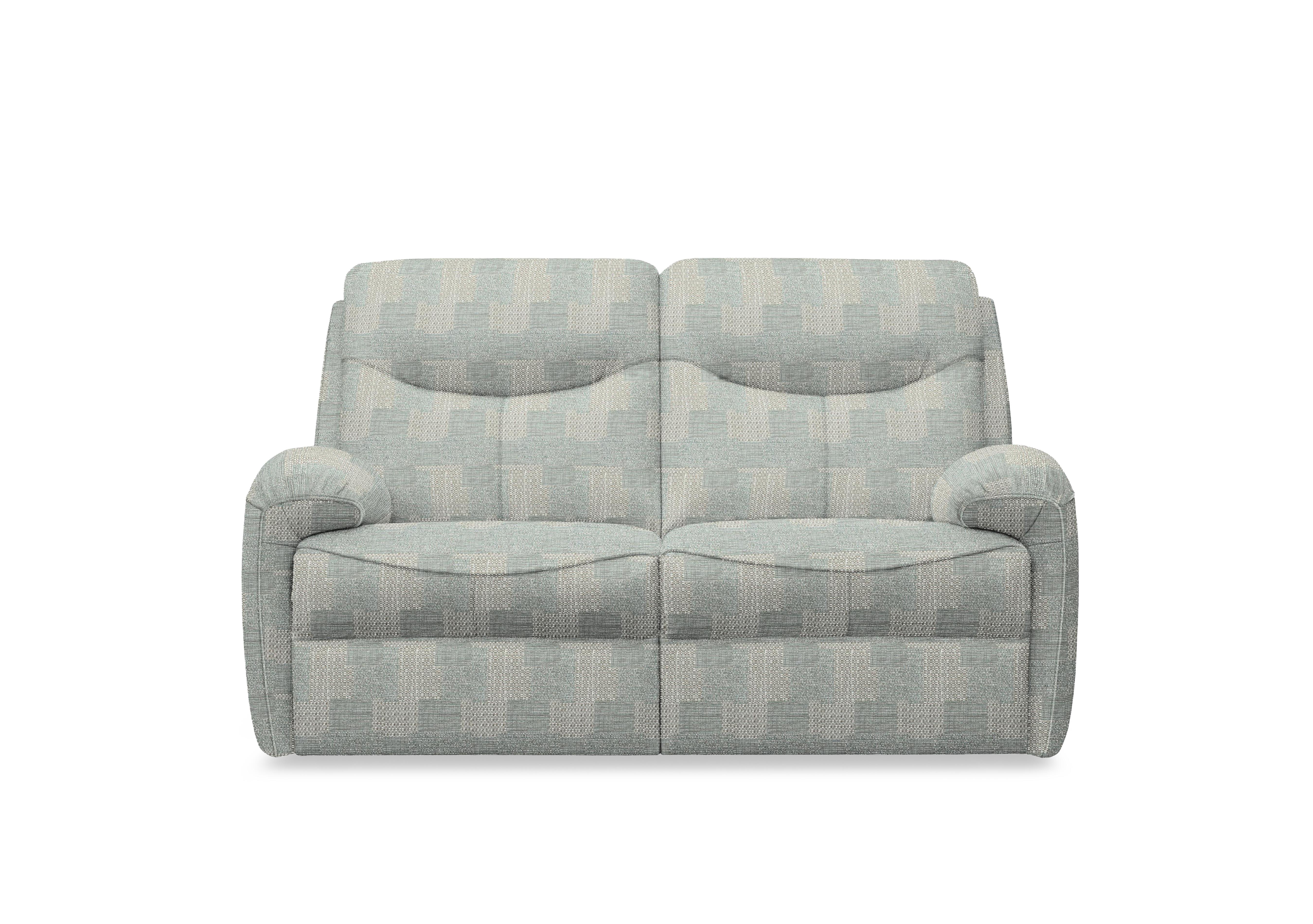 Amesbury Fabric 2 Seater Power Recliner Sofa with Power Headrest, Power Lumbar and Heated Seats in A802 Faro Sky on Furniture Village
