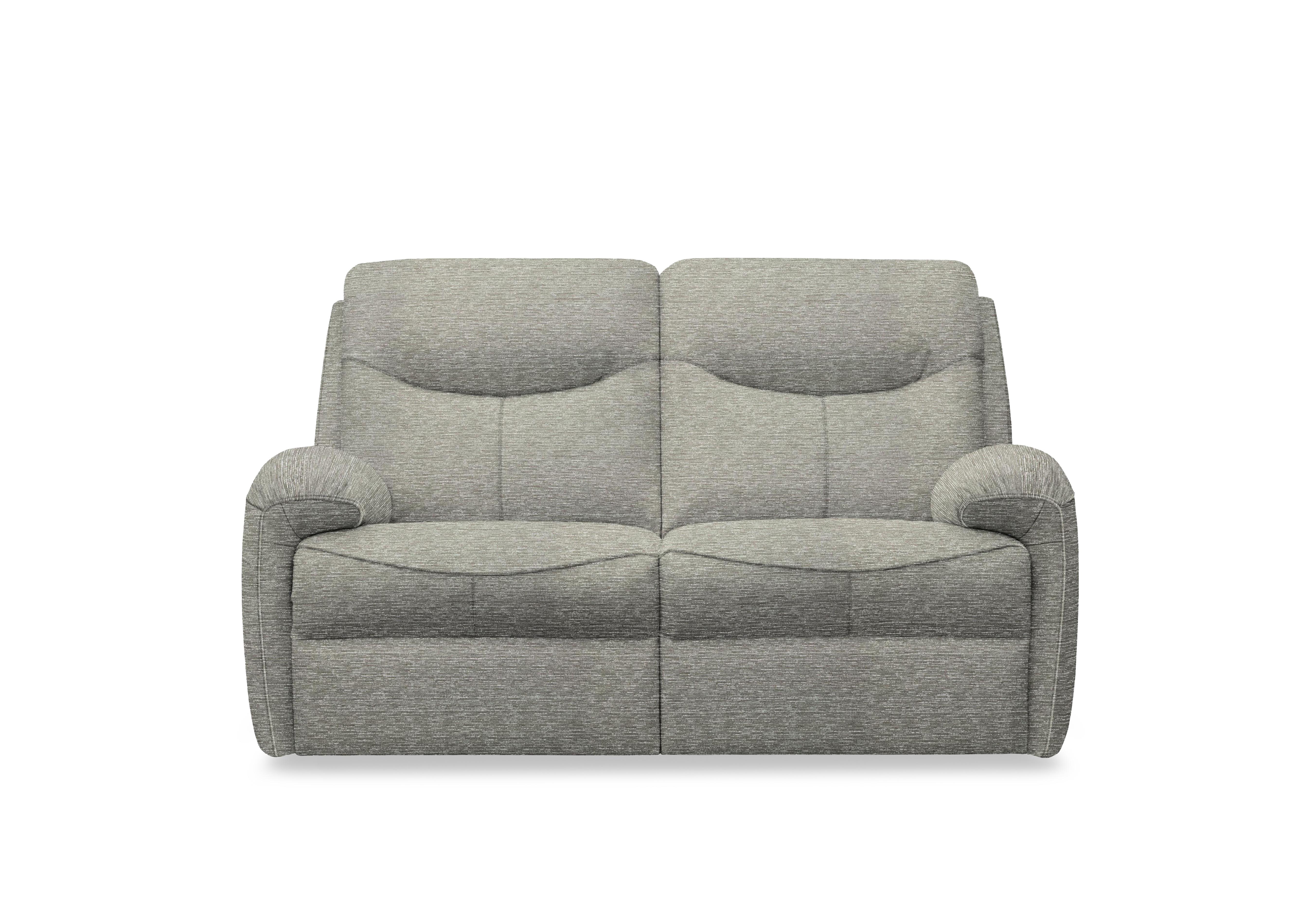Amesbury Fabric 2 Seater Power Recliner Sofa with Power Headrest, Power Lumbar and Heated Seats in B076 Mirage Powder on Furniture Village