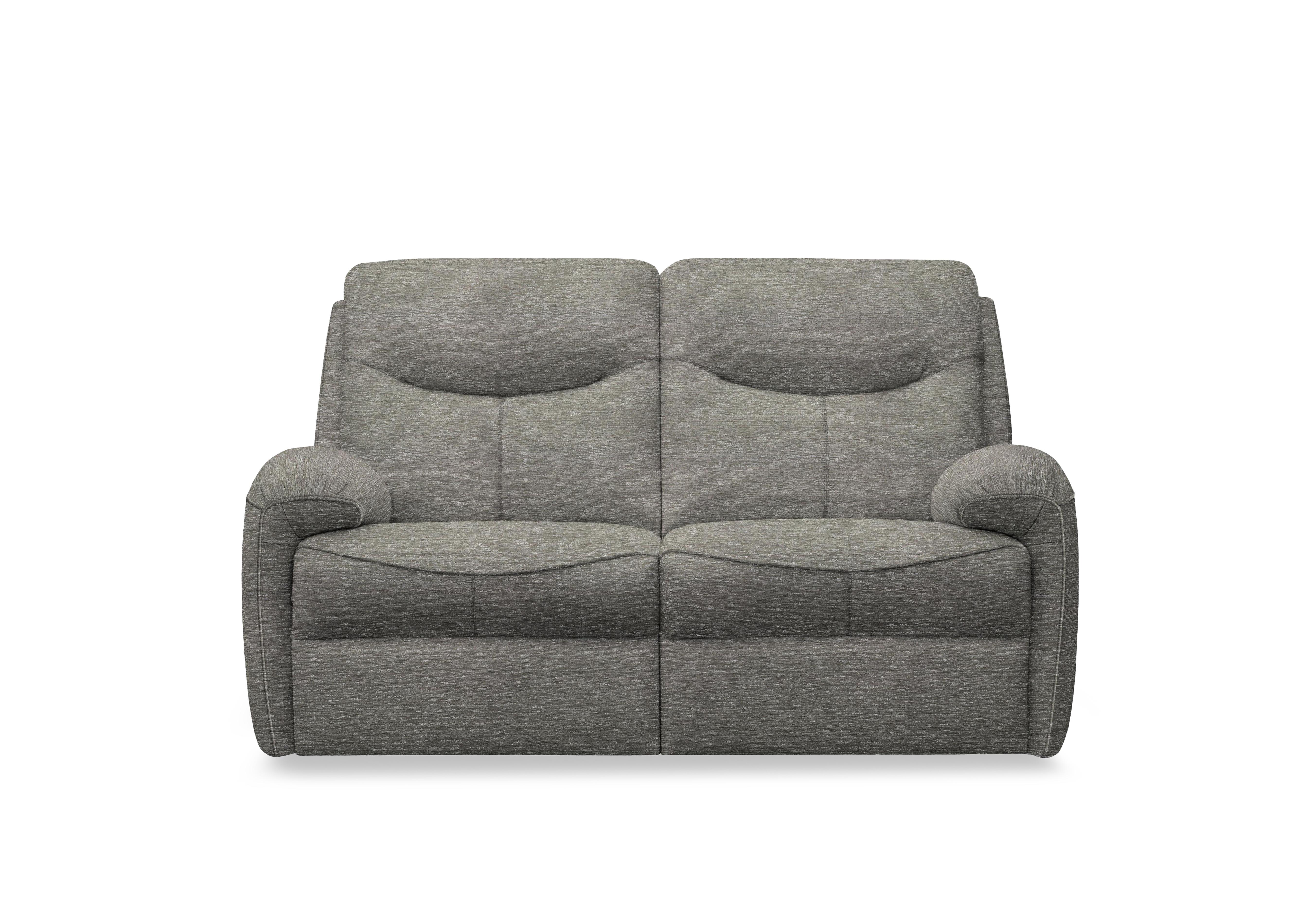 Amesbury Fabric 2 Seater Power Recliner Sofa with Power Headrest, Power Lumbar and Heated Seats in B080 Mirage Slate on Furniture Village
