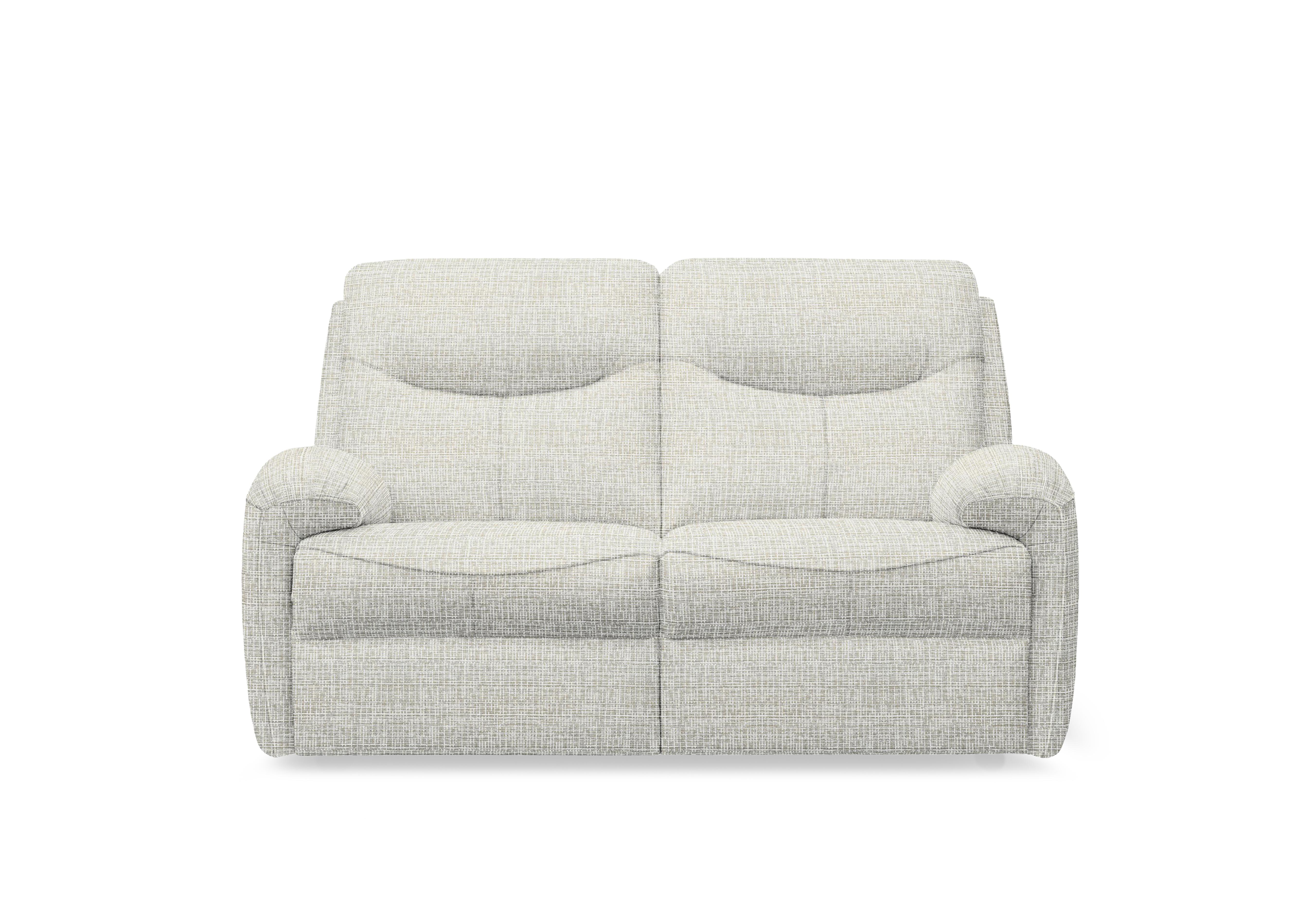 Amesbury Fabric 2 Seater Power Recliner Sofa with Power Headrest, Power Lumbar and Heated Seats in B920 Waffle Taupe on Furniture Village