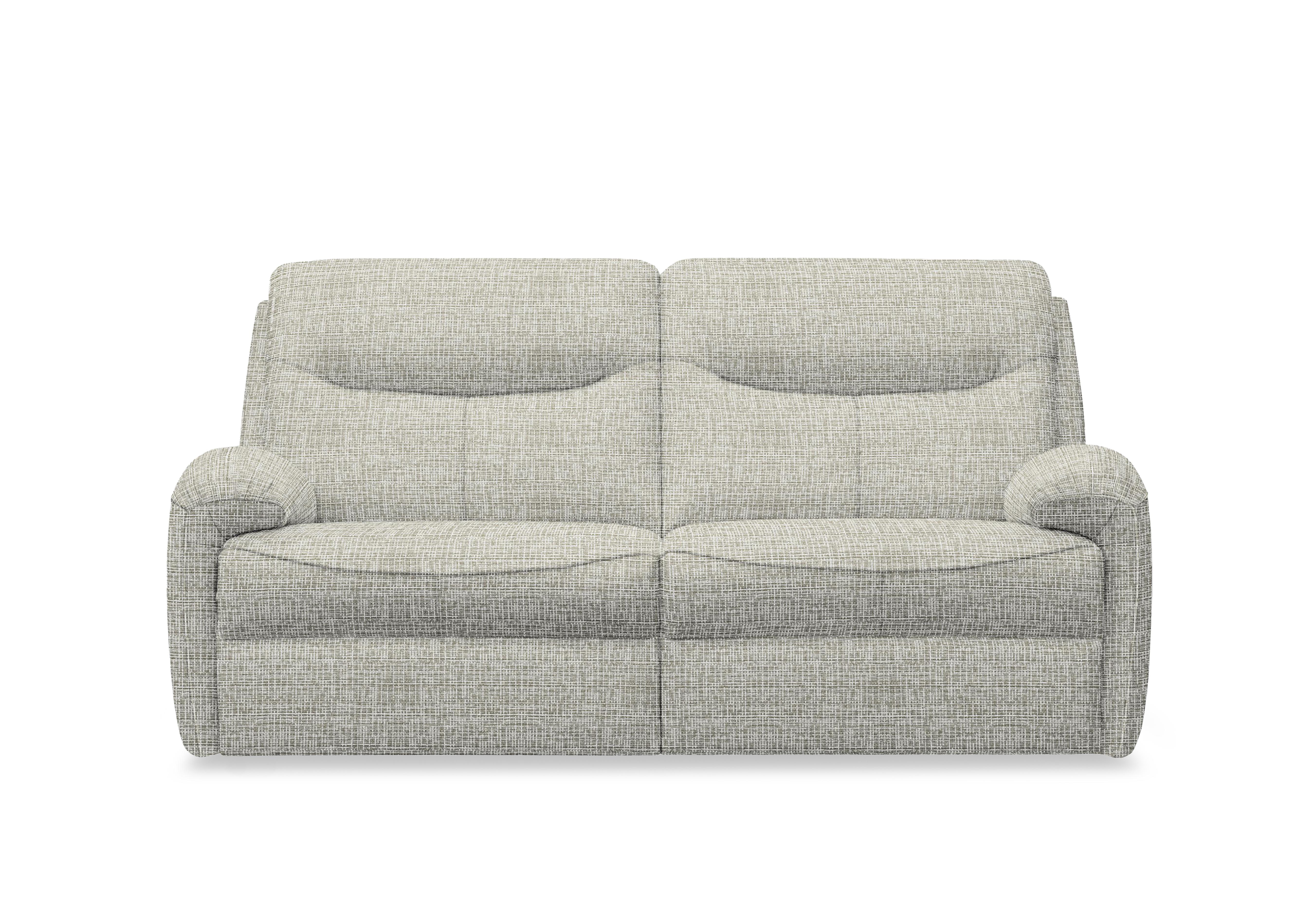 Amesbury Fabric 3 Seater Power Recliner Sofa with Power Headrest, Power Lumbar and Heated Seats in B921 Waffle Smoke on Furniture Village