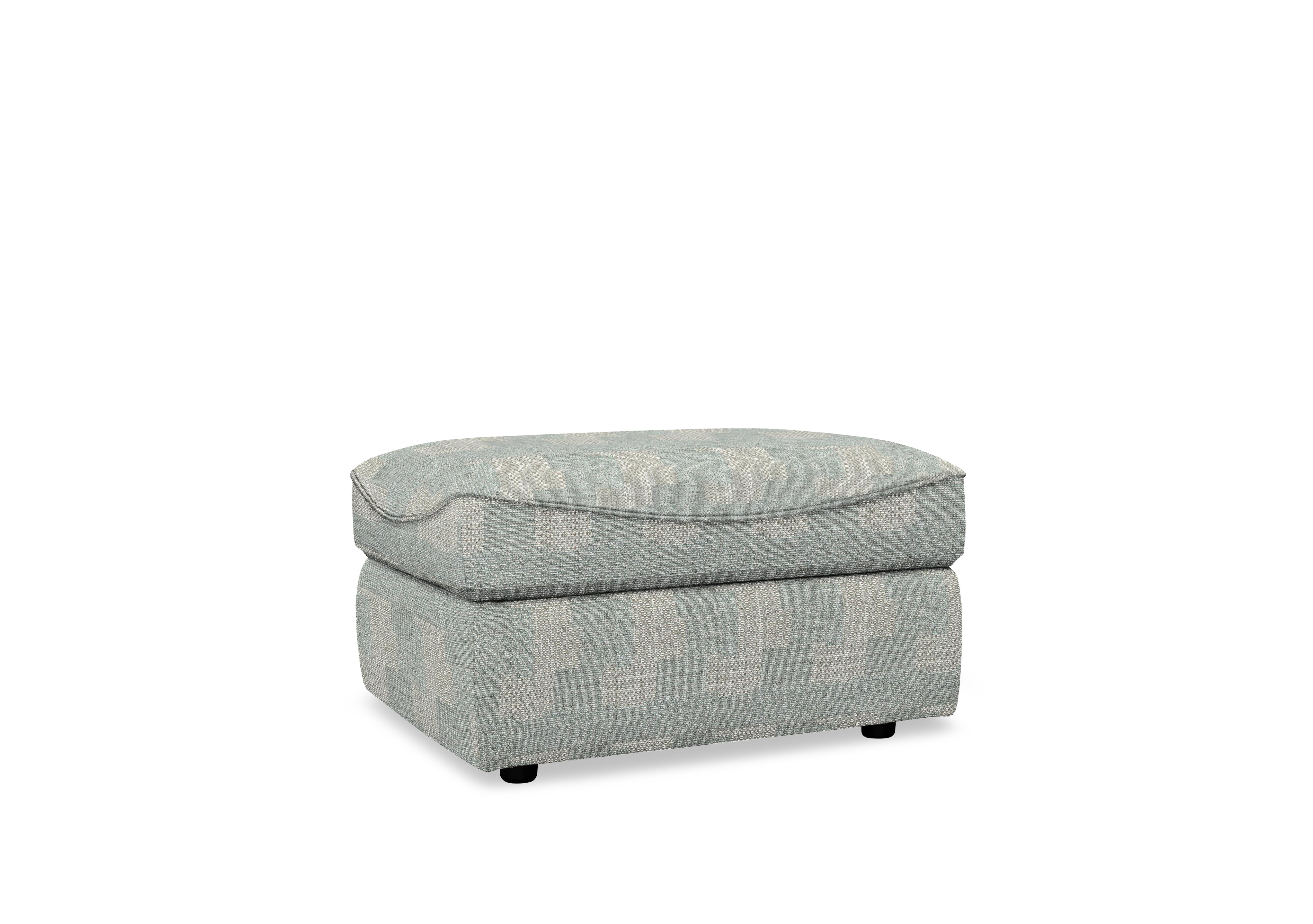 Amesbury Fabric Footstool in A802 Faro Sky on Furniture Village