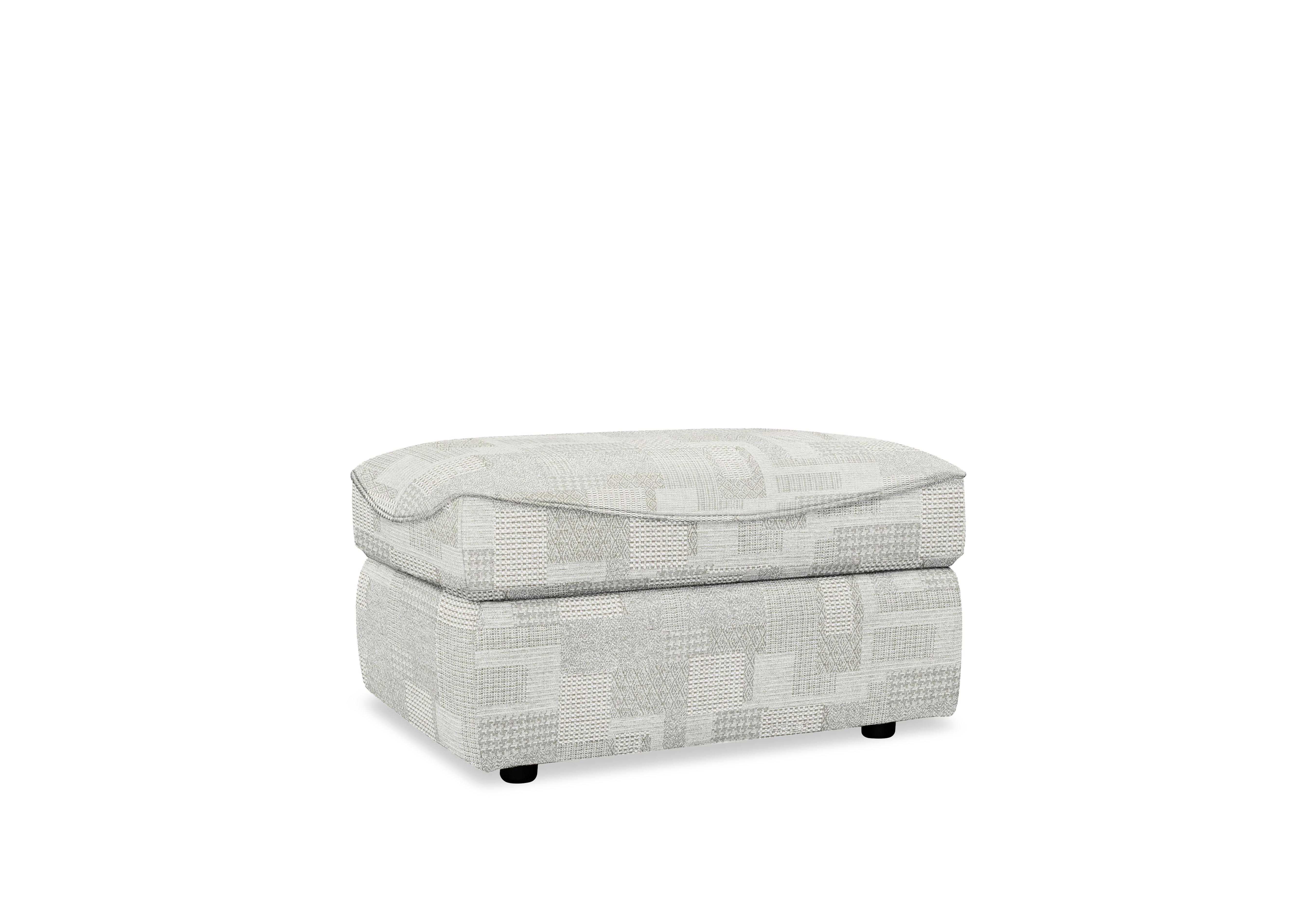 Amesbury Fabric Footstool in B342 Lydia Blush on Furniture Village