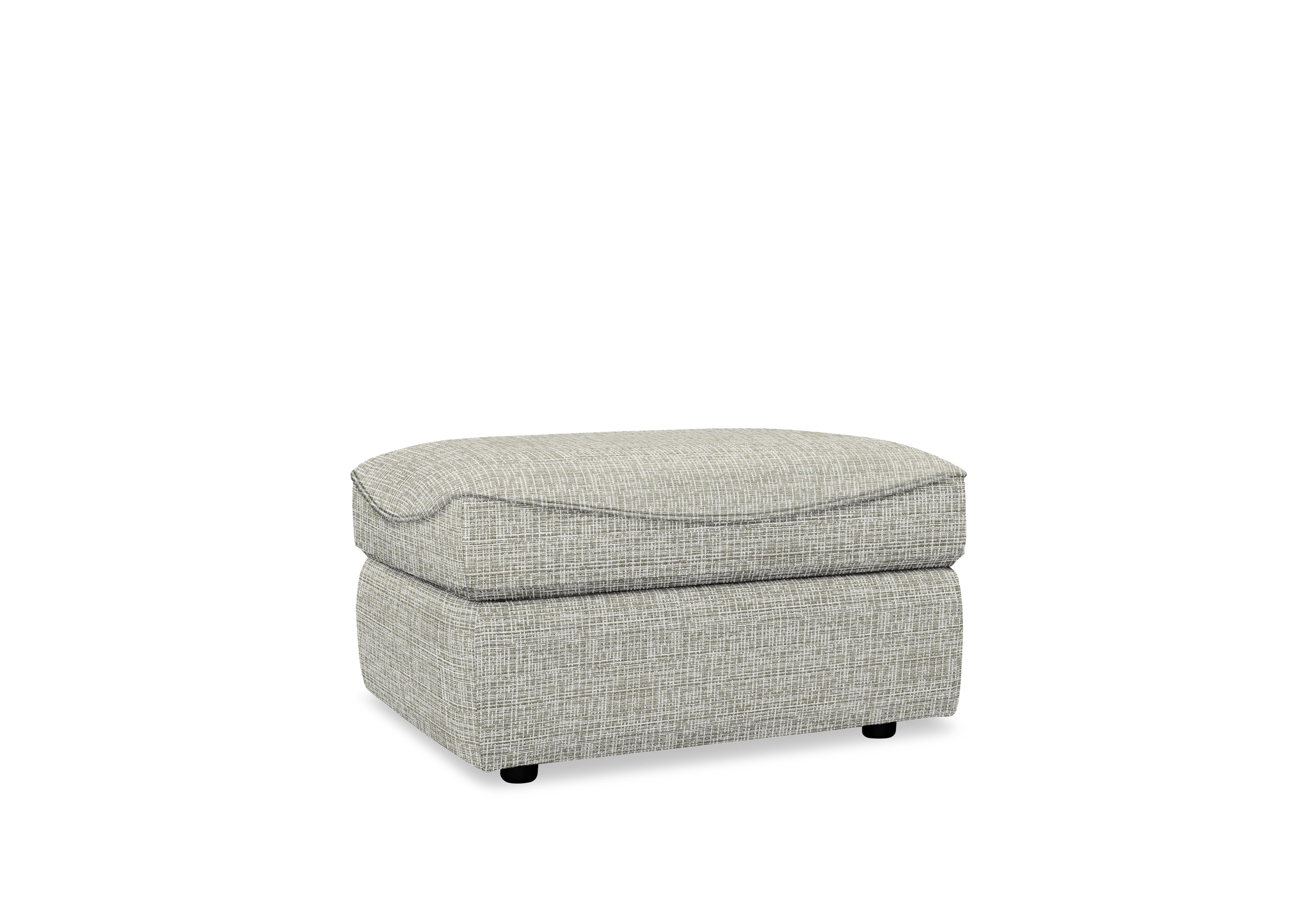 Amesbury Fabric Footstool in B921 Waffle Smoke on Furniture Village