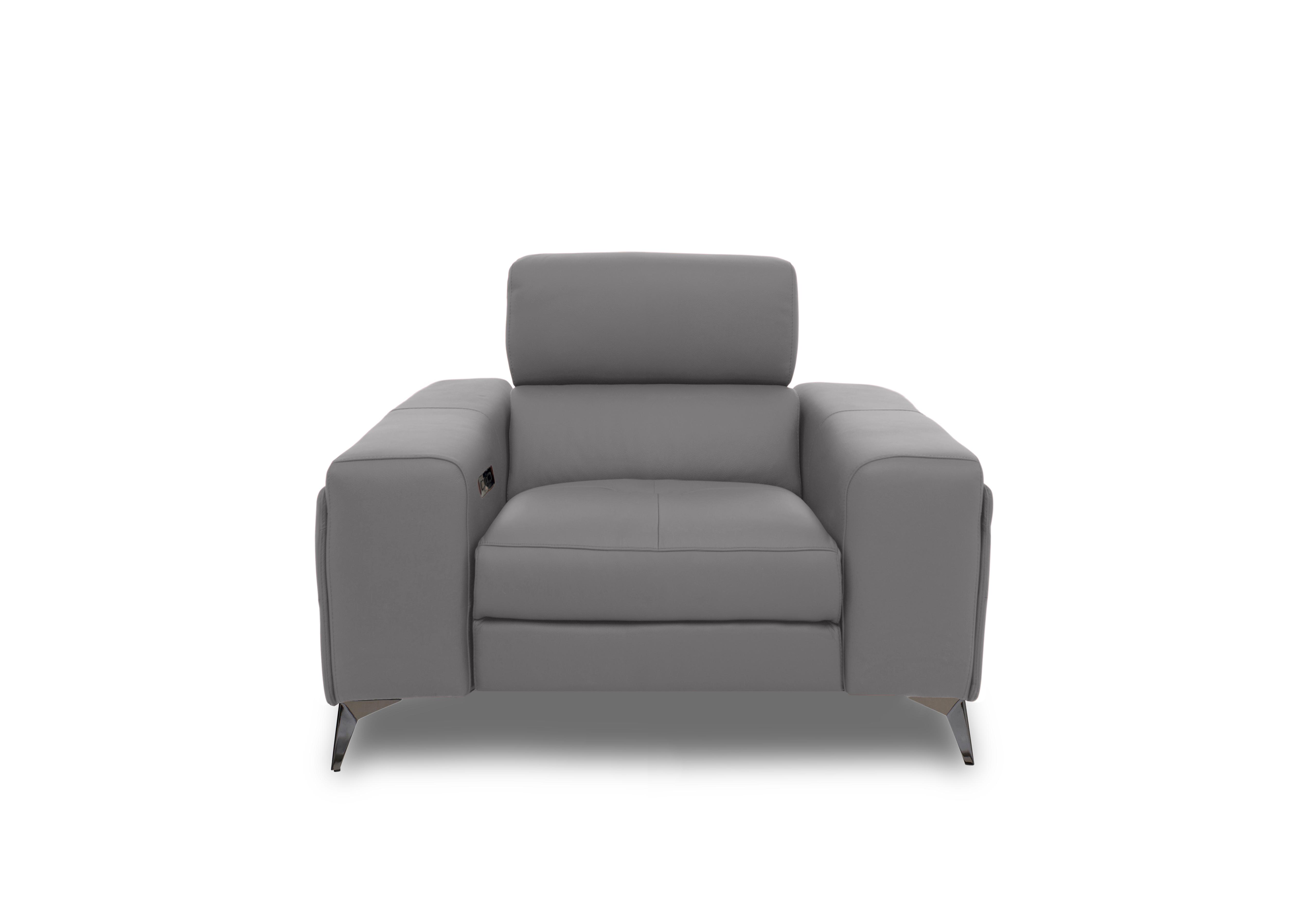 Action Leather Power Recliner Armchair in Natural Ash La-4825 on Furniture Village