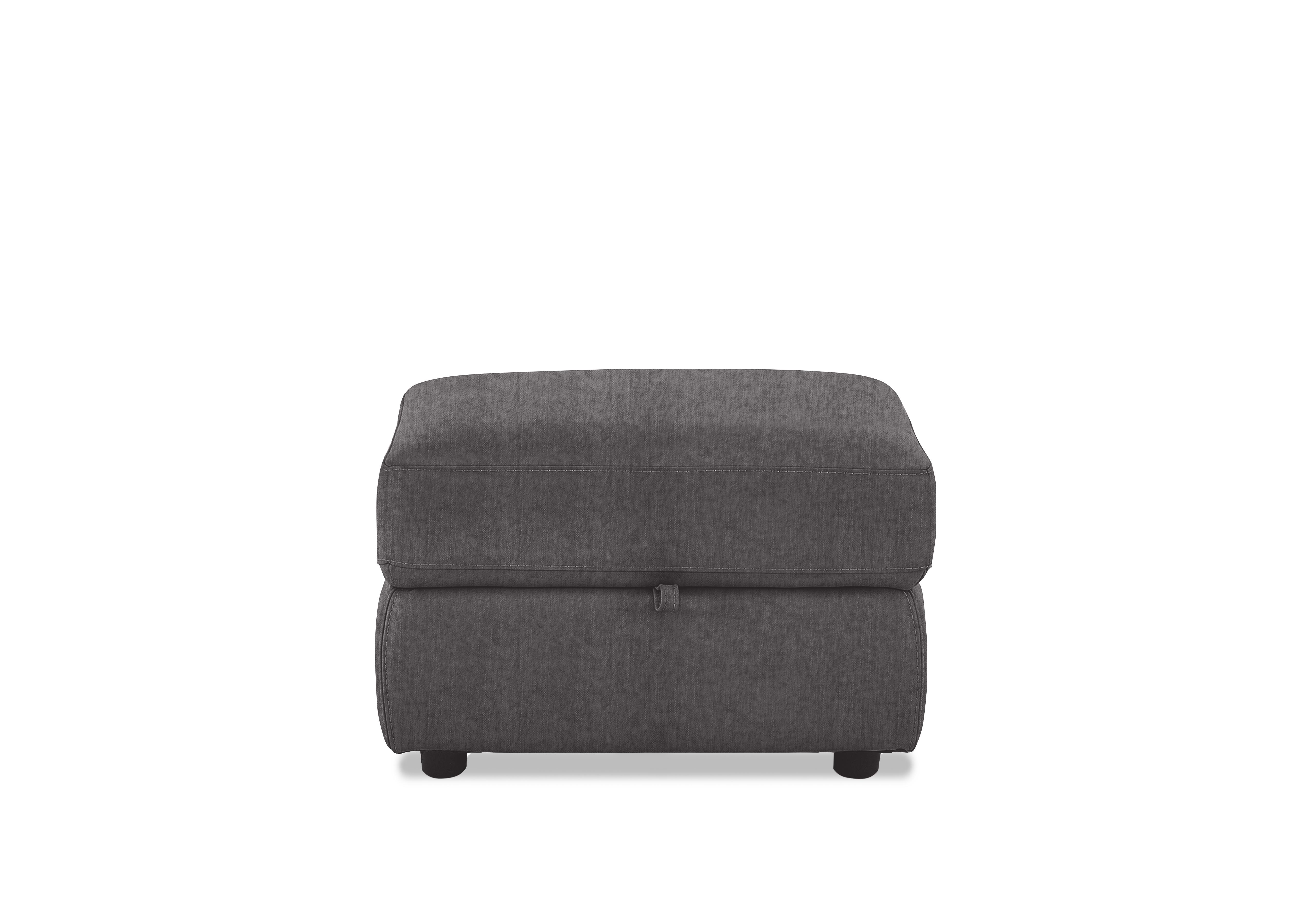 Fabric Storage Footstool in Fab-Meo-R25 Iron Grey on Furniture Village