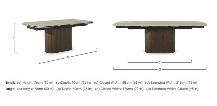 Tiber Draw Leaf Extending Dining Table in  on Furniture Village