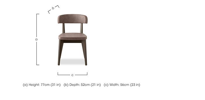 Siren Set of 4 Smoke Wooden Leg Dining Chairs in  on Furniture Village