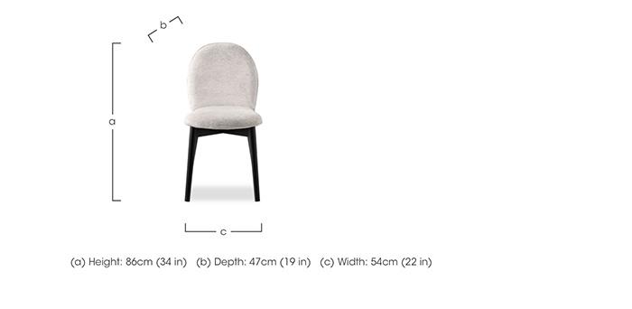 Riley Pair Of Mid Graphite Wooden Leg Dining Chairs in  on Furniture Village