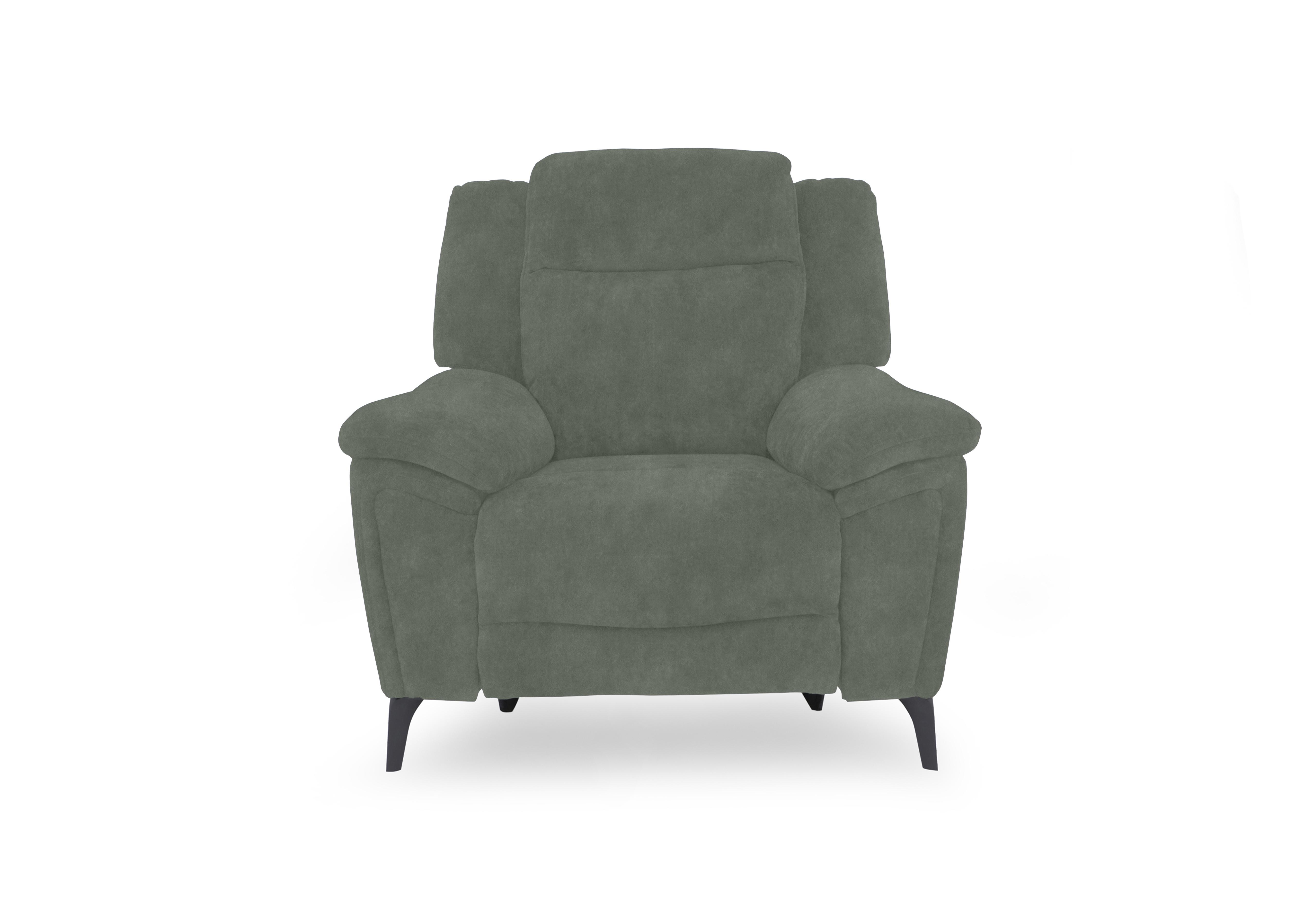 Panache Fabric Power Recliner Chair with Power Headrest in Dexter Fern 43514 on Furniture Village