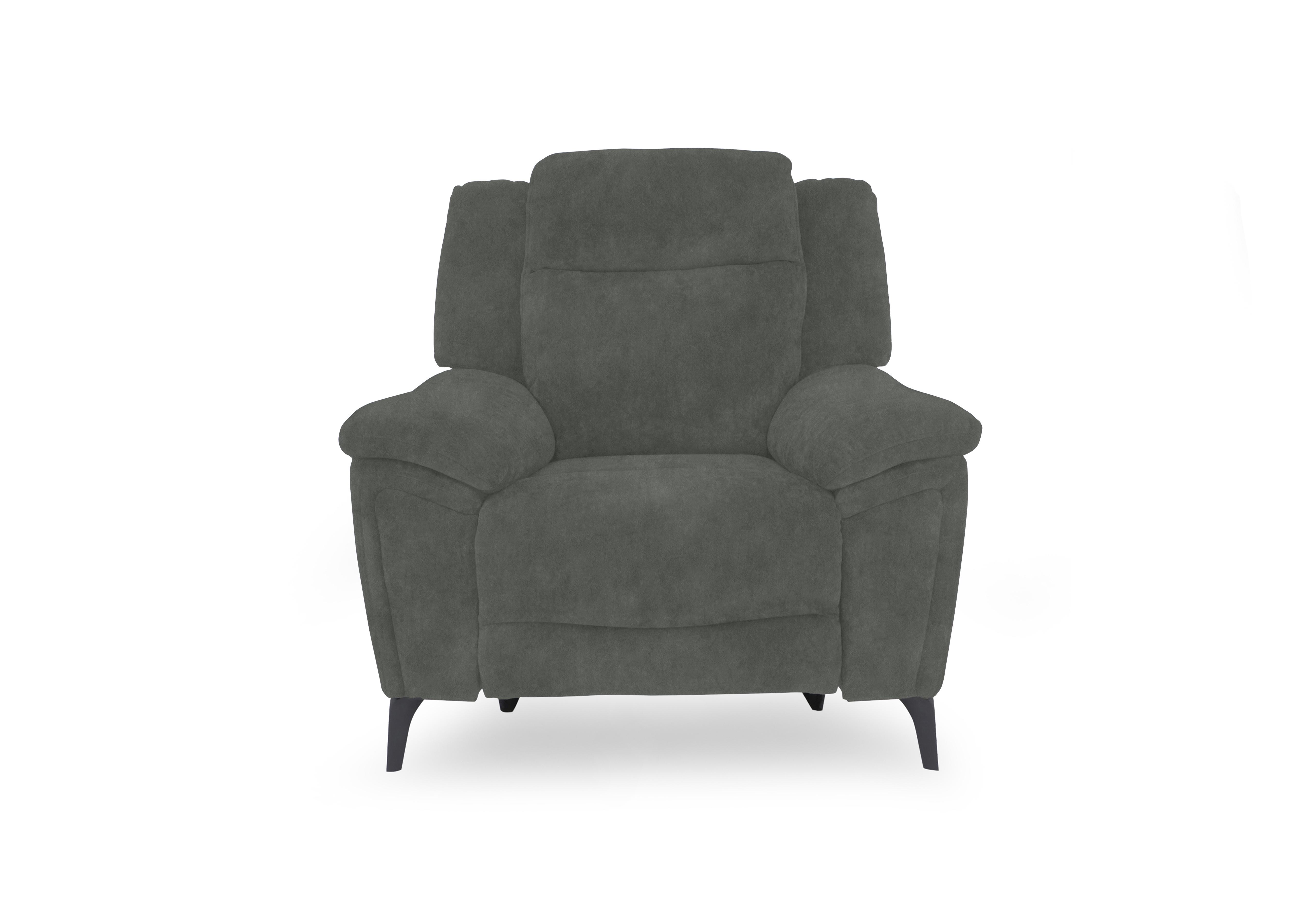 Panache Fabric Power Recliner Chair with Power Headrest in Dexter Moss 43515 on Furniture Village