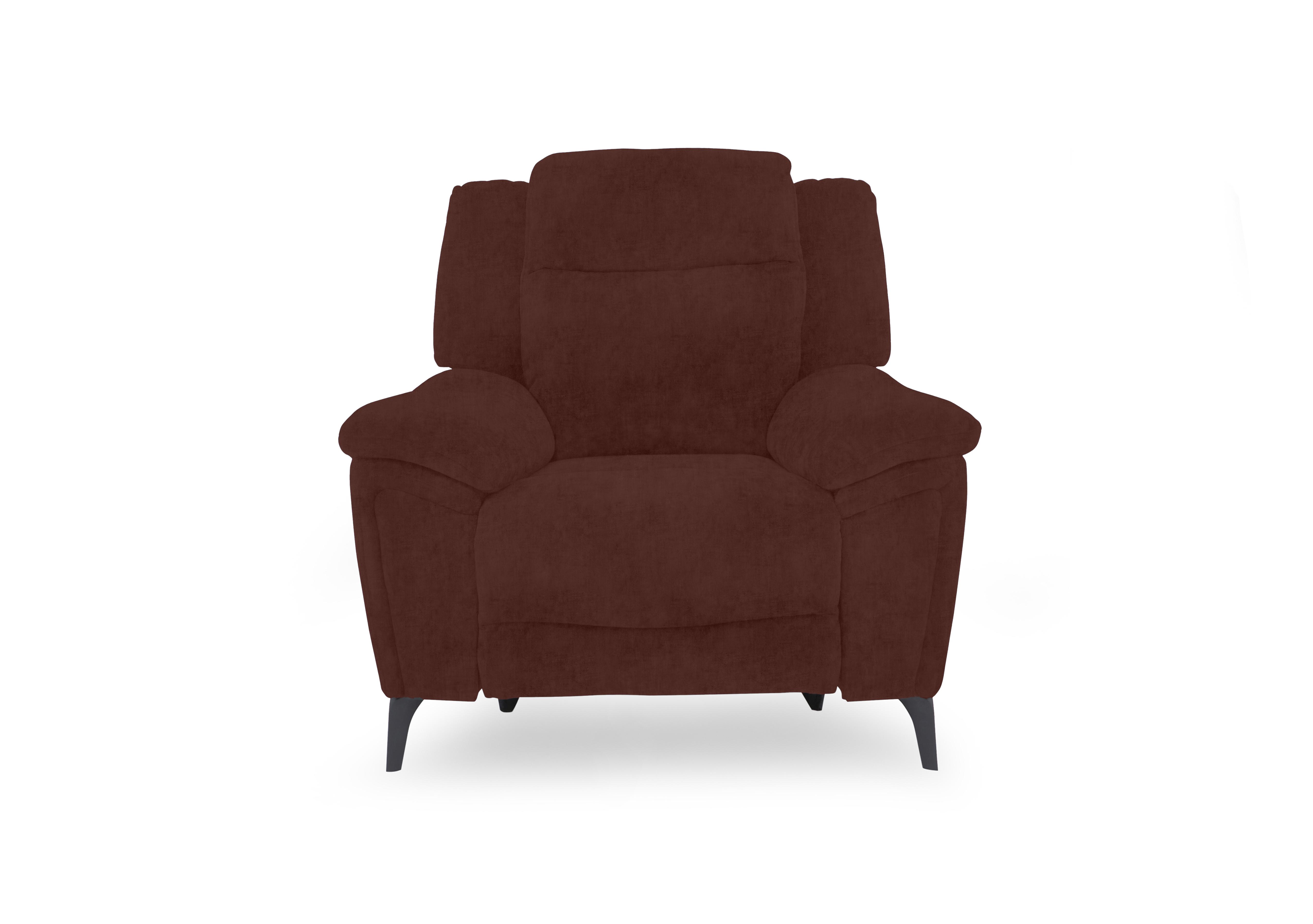 Panache Fabric Power Recliner Chair with Power Headrest in Manhattan Burnt Sienna 58008 on Furniture Village
