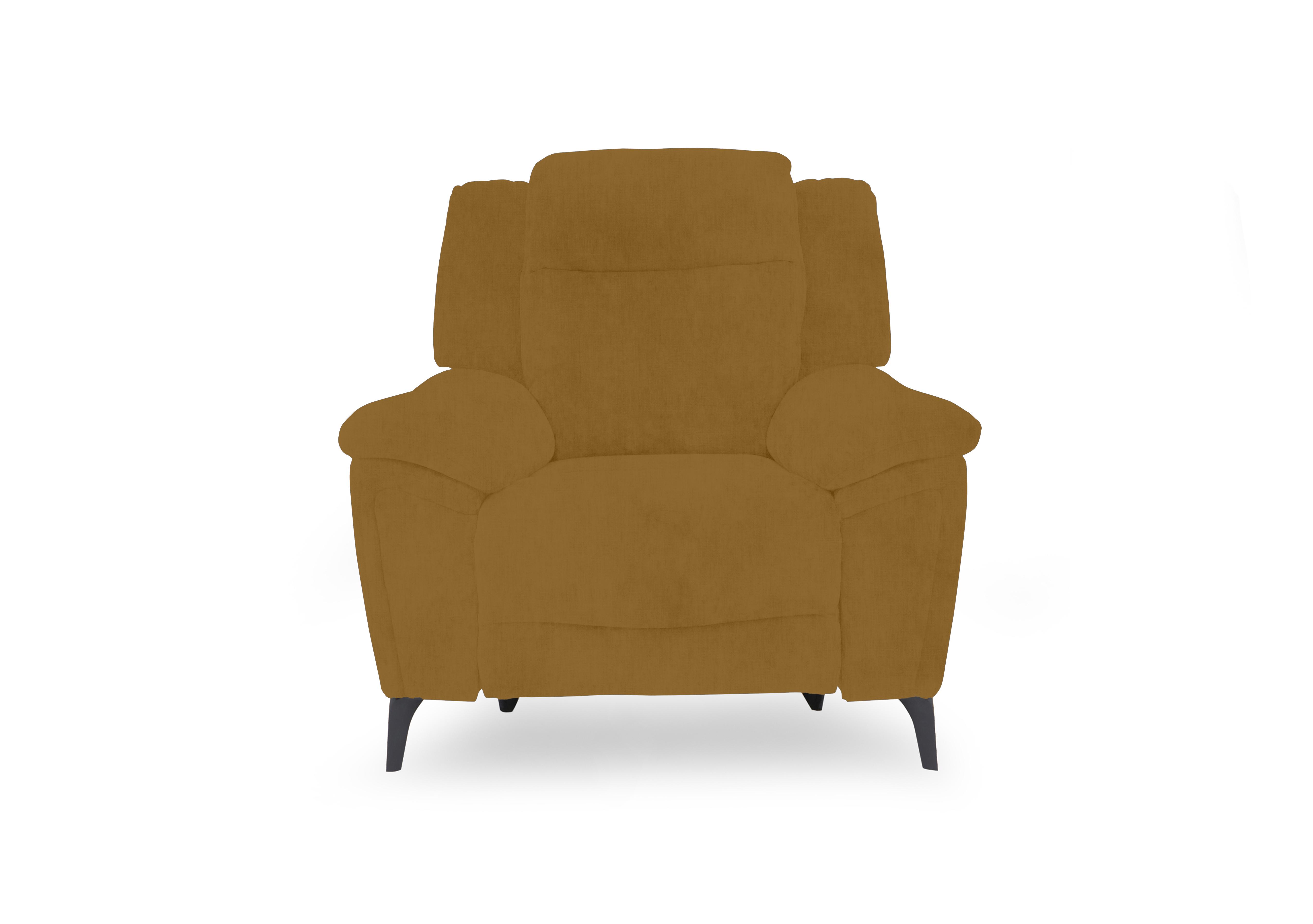 Panache Fabric Power Recliner Chair with Power Headrest in Opulence Saffron 51009 on Furniture Village