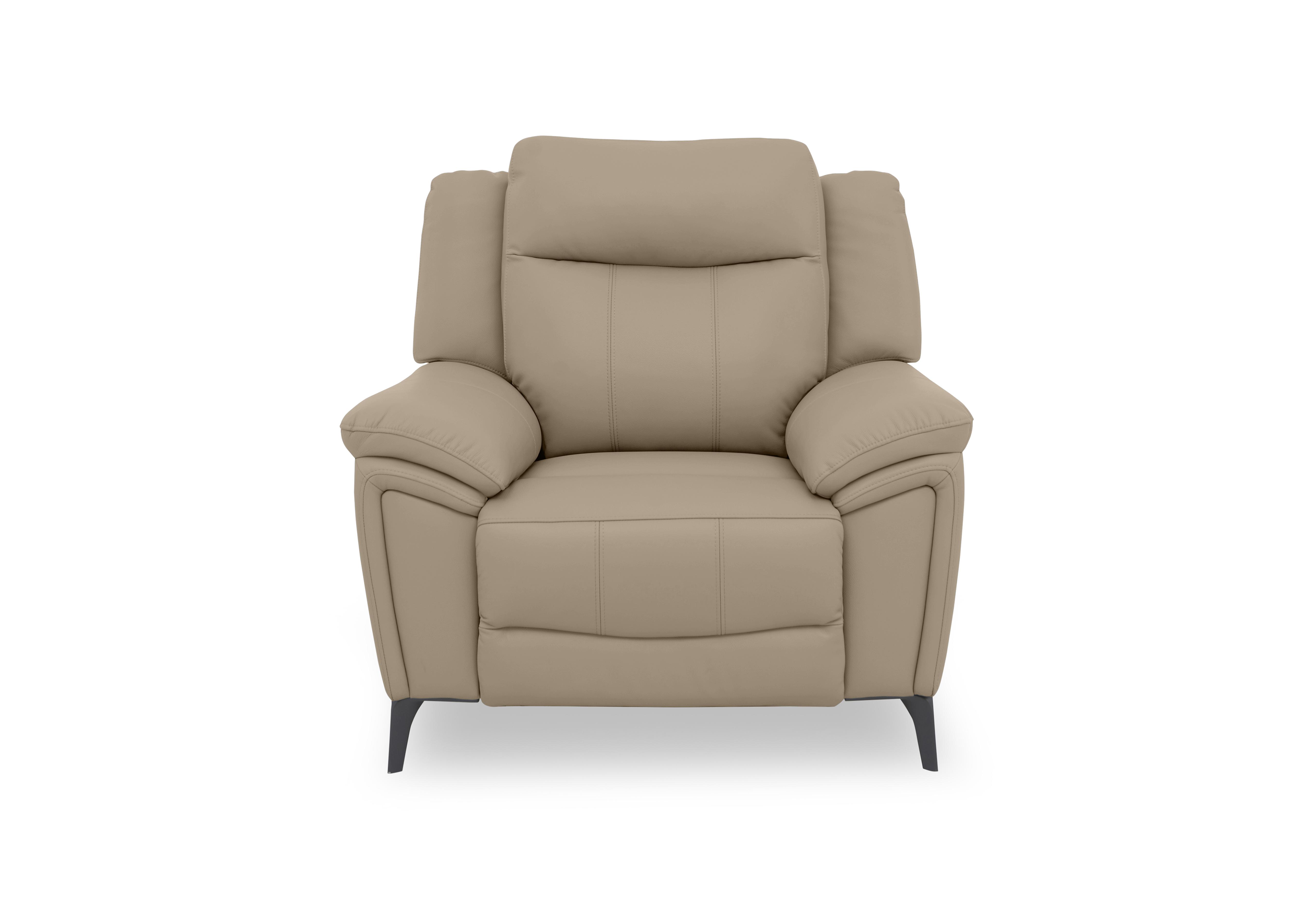 Panache Leather Chair in Barley Cat-60/06 on Furniture Village