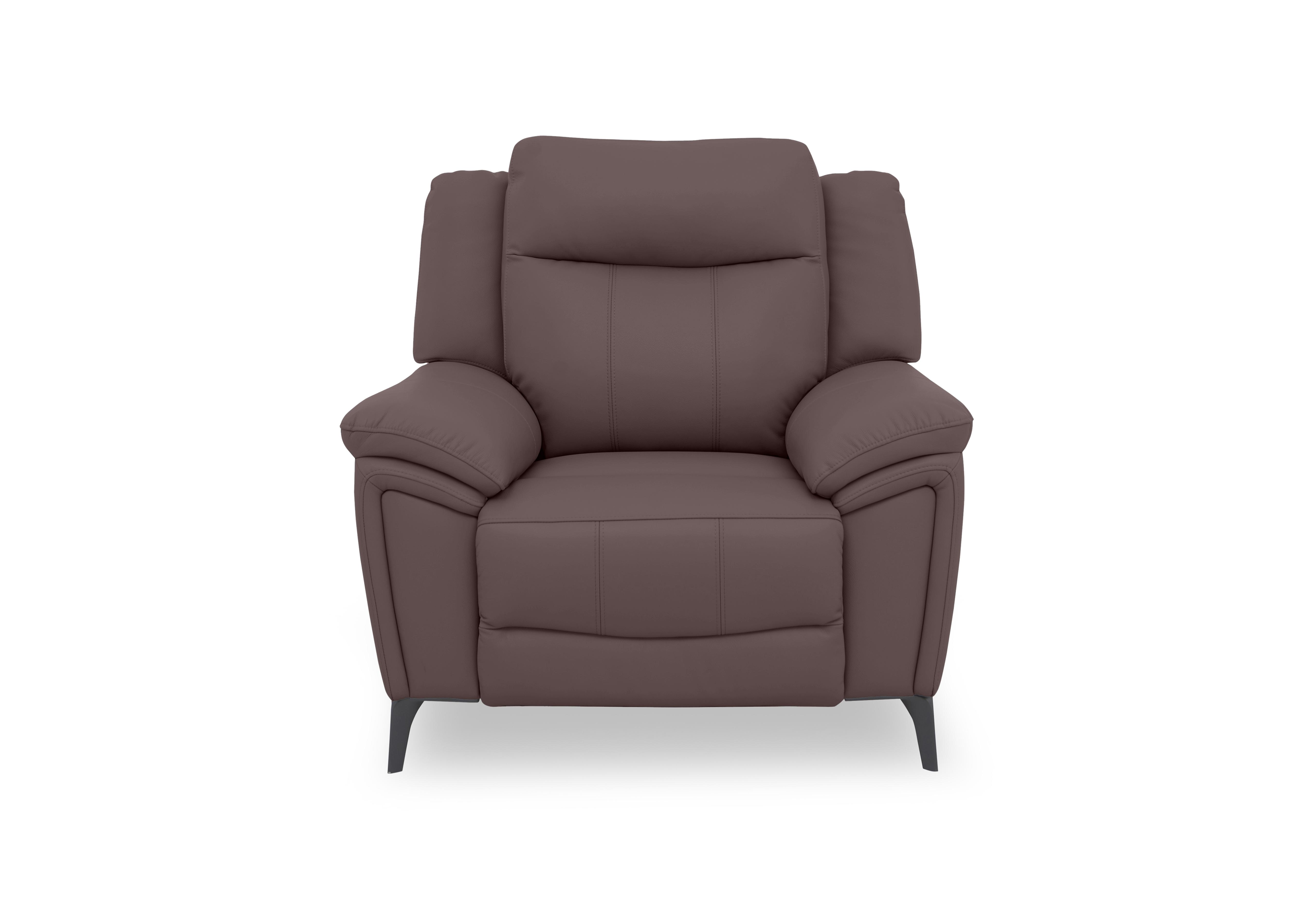 Panache Leather Chair in Mulberry Cat-40/30 on Furniture Village