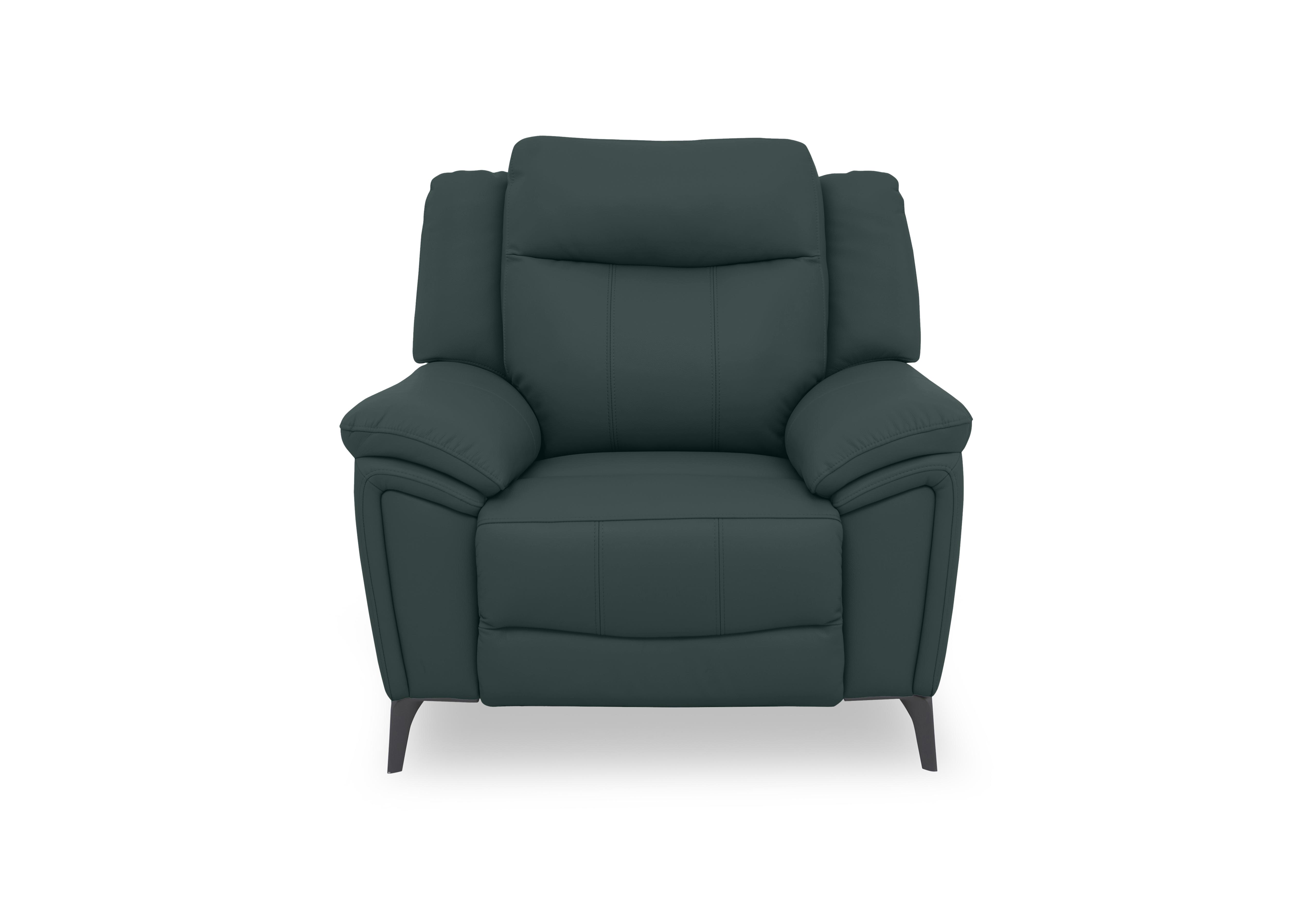 Panache Leather Chair in Peacock Cat-40/09 on Furniture Village
