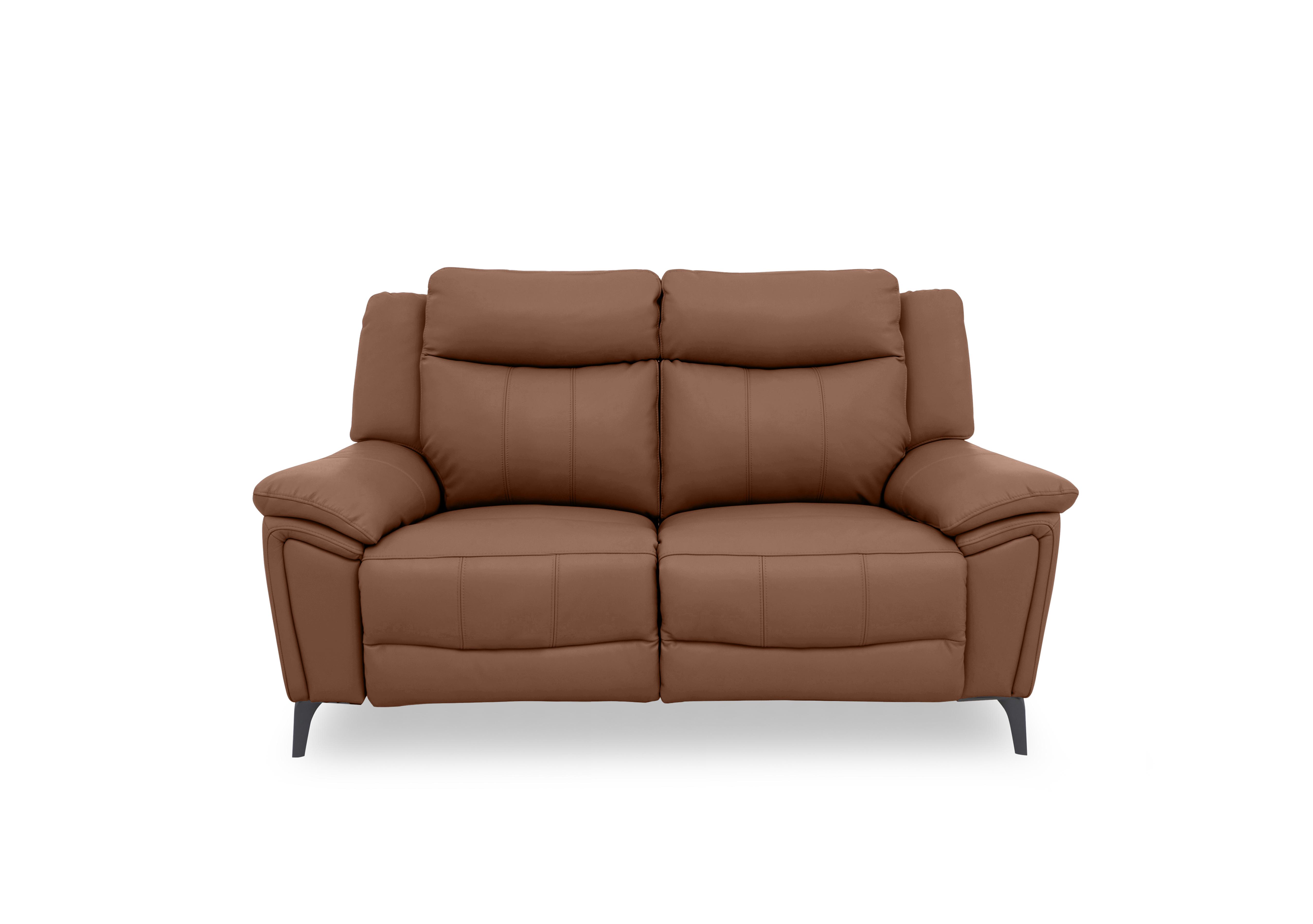 Panache Leather 2 Seater Power Recliner Sofa with Power Headrests in Butterscotch Cat-60/07 on Furniture Village