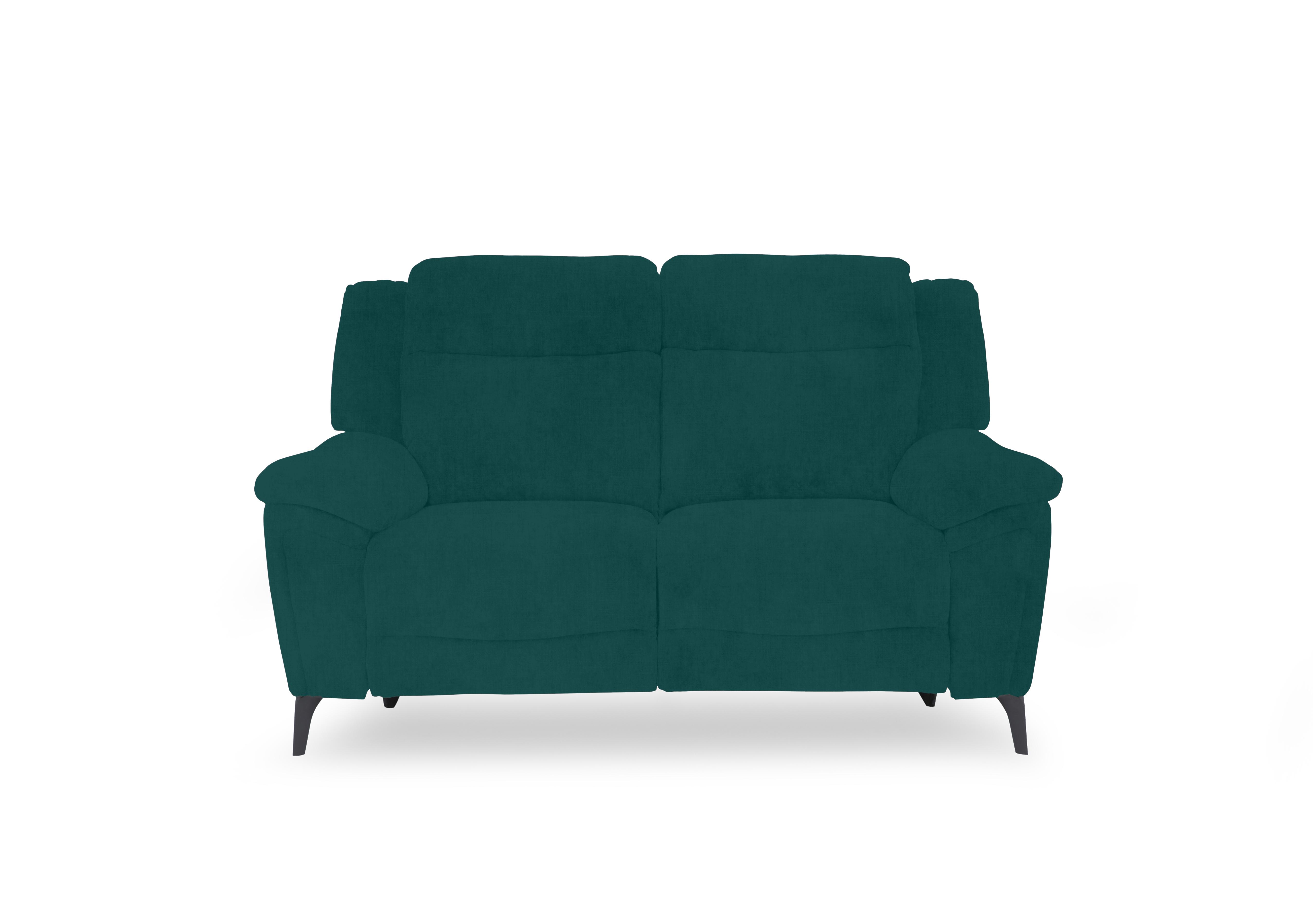 Panache Fabric 2 Seater Sofa in Opulence Teal 51003 on Furniture Village
