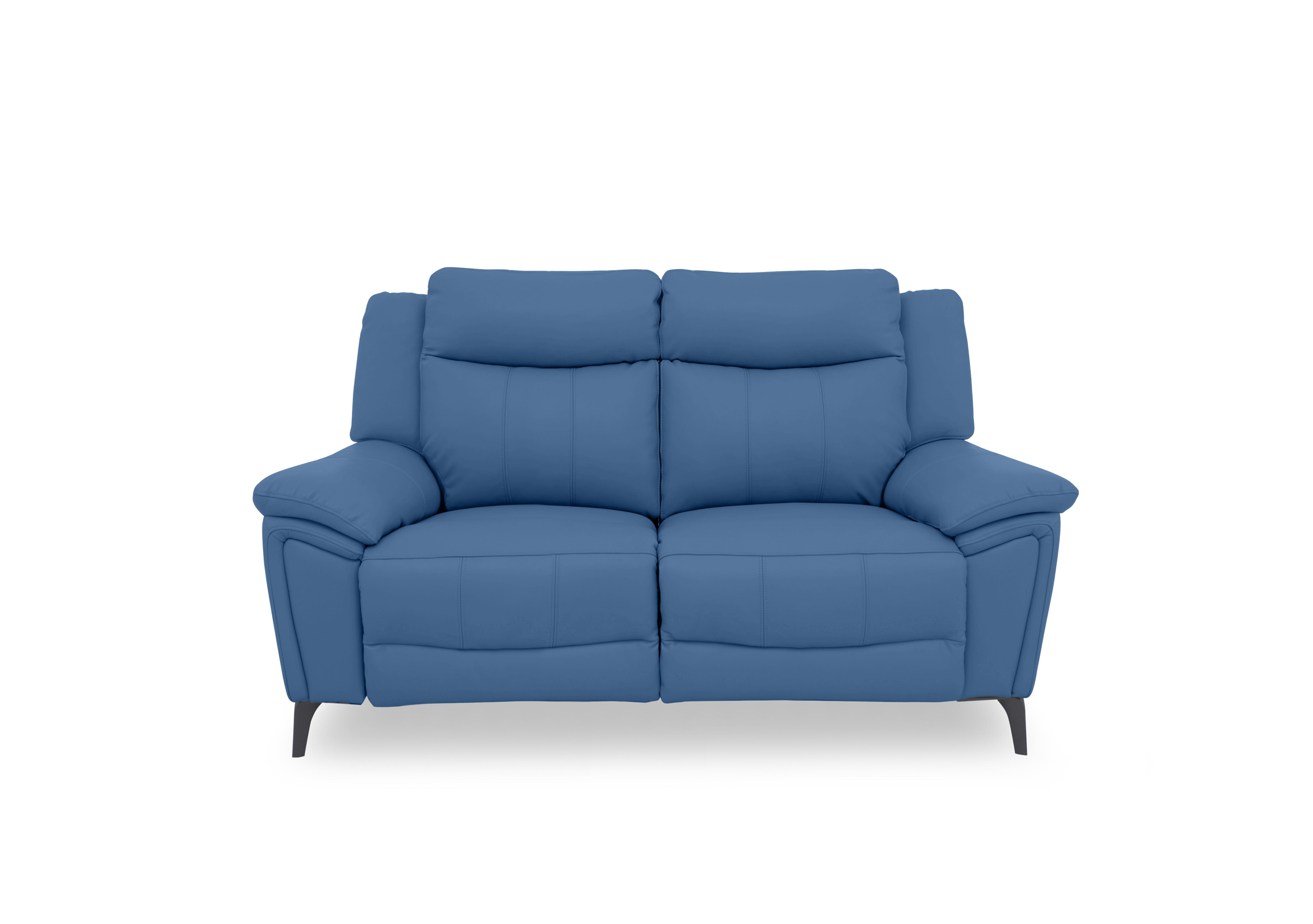 Panache Leather 2 Seater Sofa in Aegean Cat-40/12 on Furniture Village