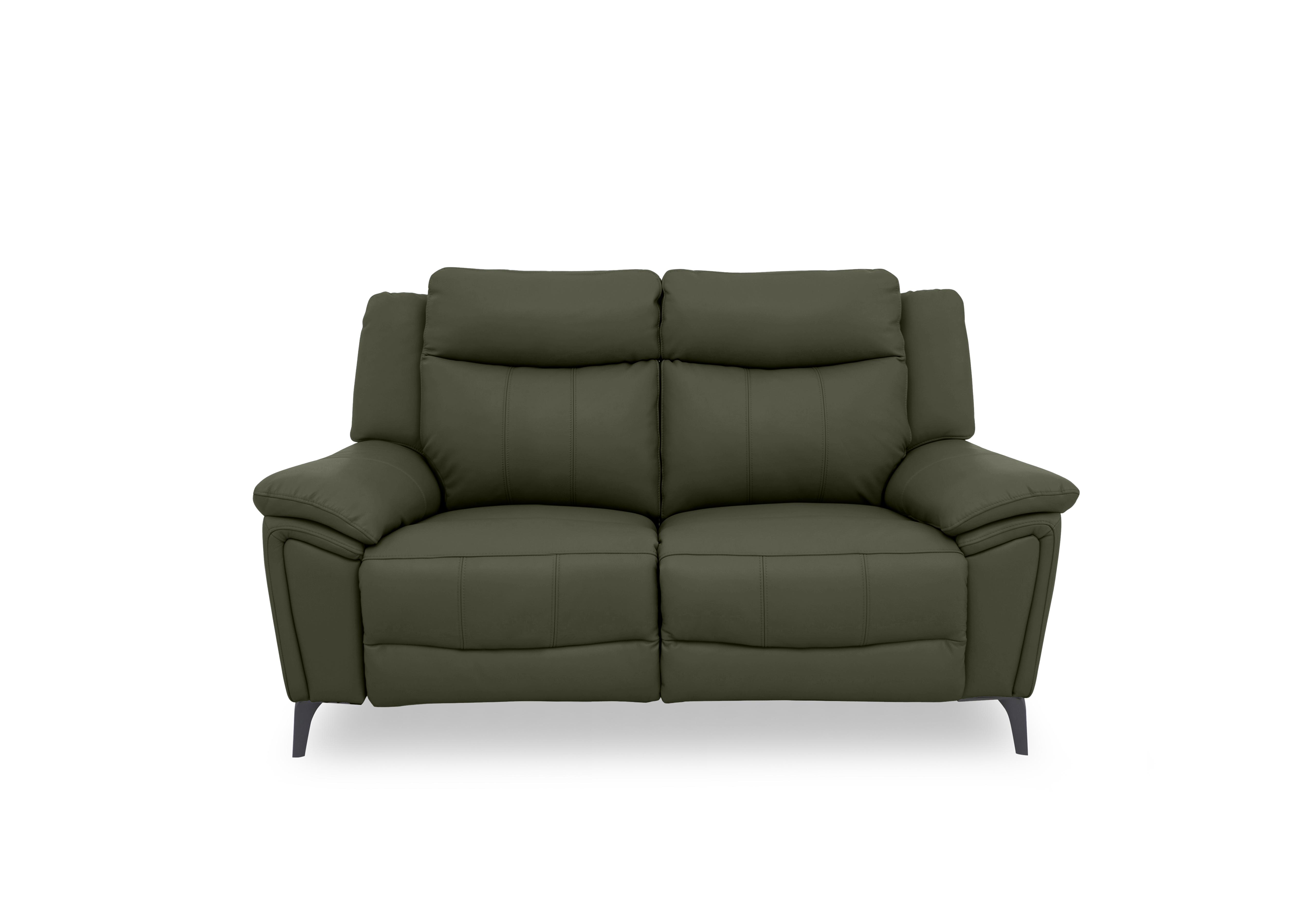 Panache Leather 2 Seater Sofa in Pine Cat-40/10 on Furniture Village