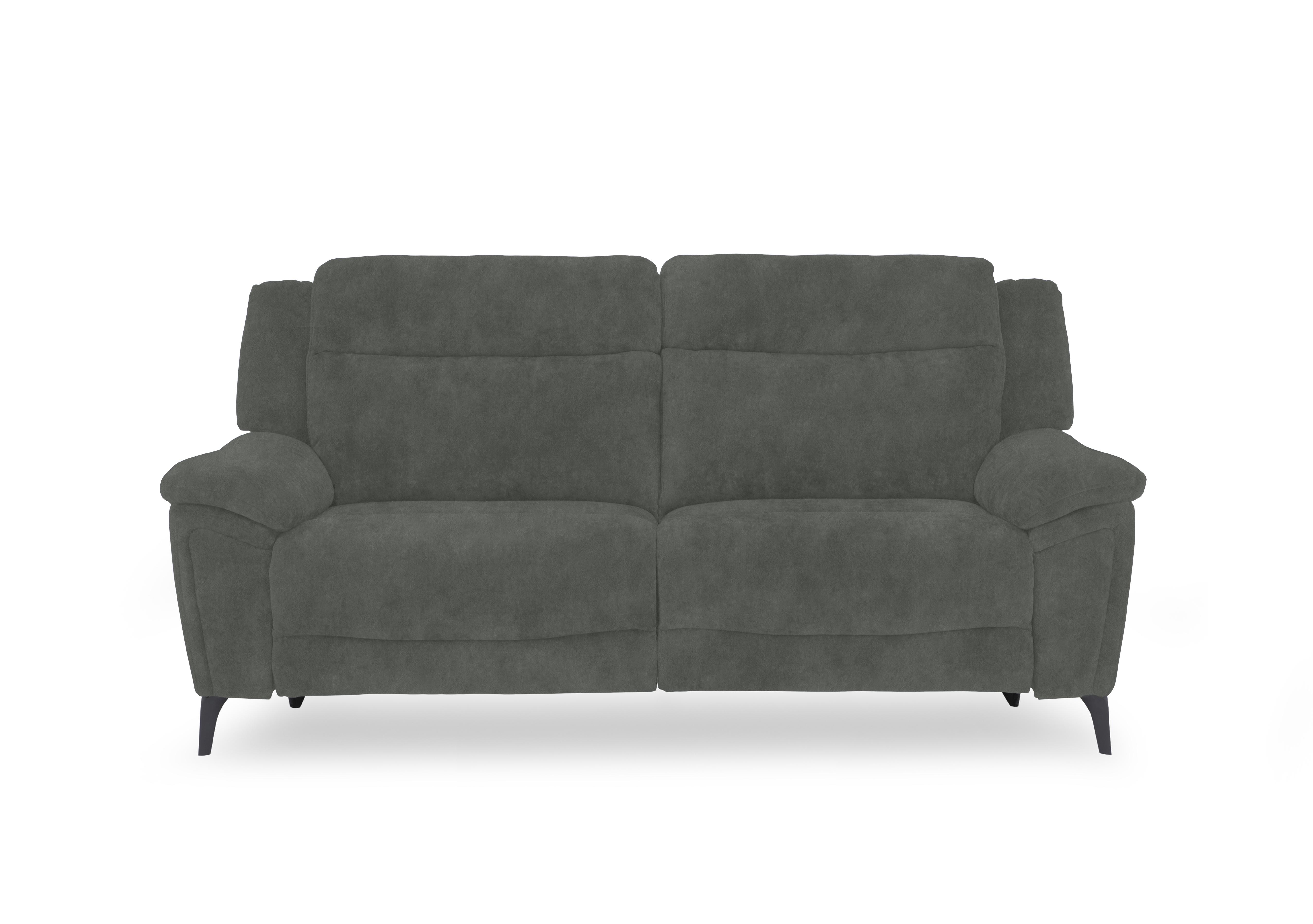 Panache Fabric 3 Seater Power Recliner Sofa with Power Headrests in Dexter Moss 43515 on Furniture Village