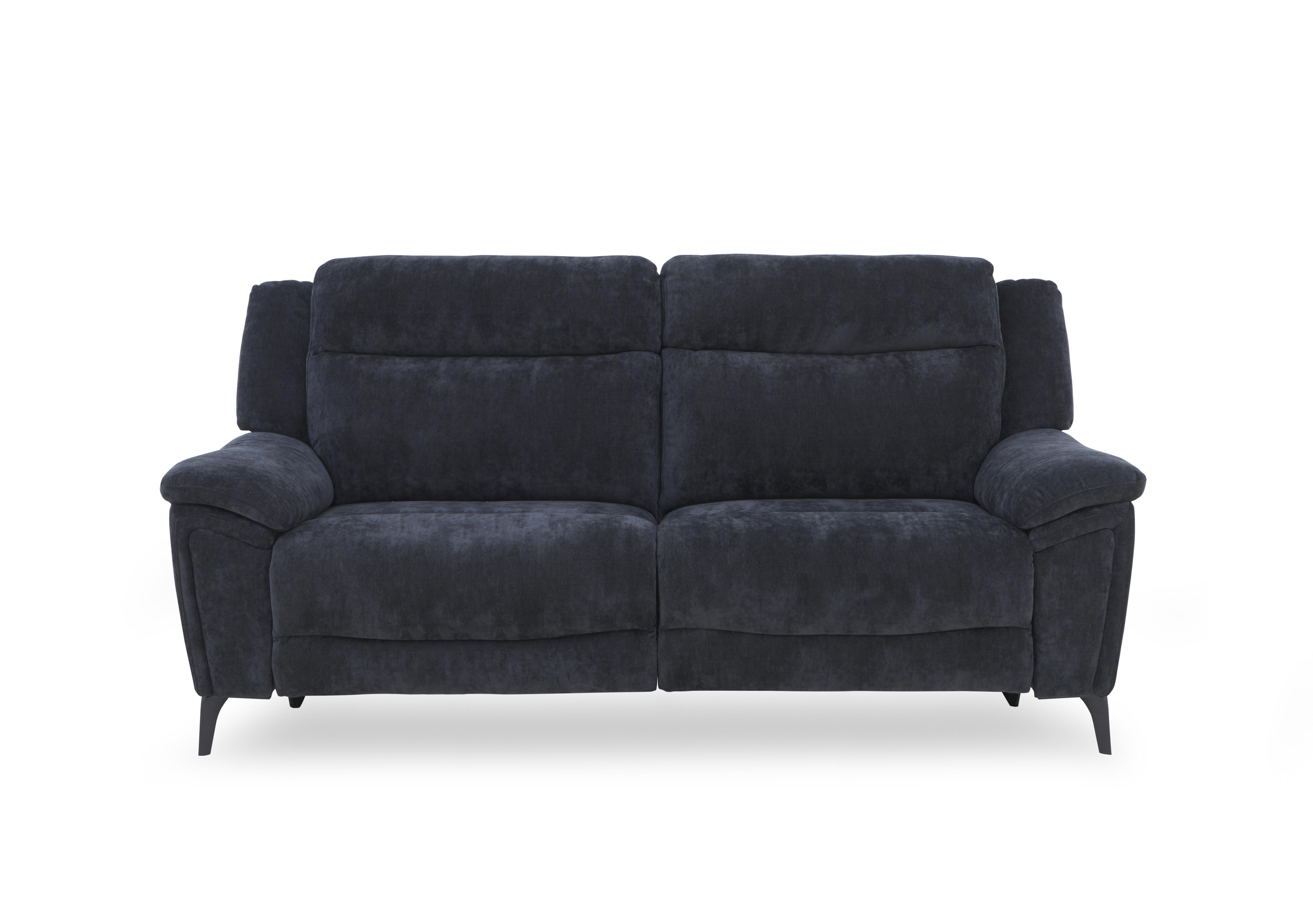 Panache Fabric 3 Seater Power Recliner Sofa with Power Headrests in Manhattan Indigo 58009 on Furniture Village