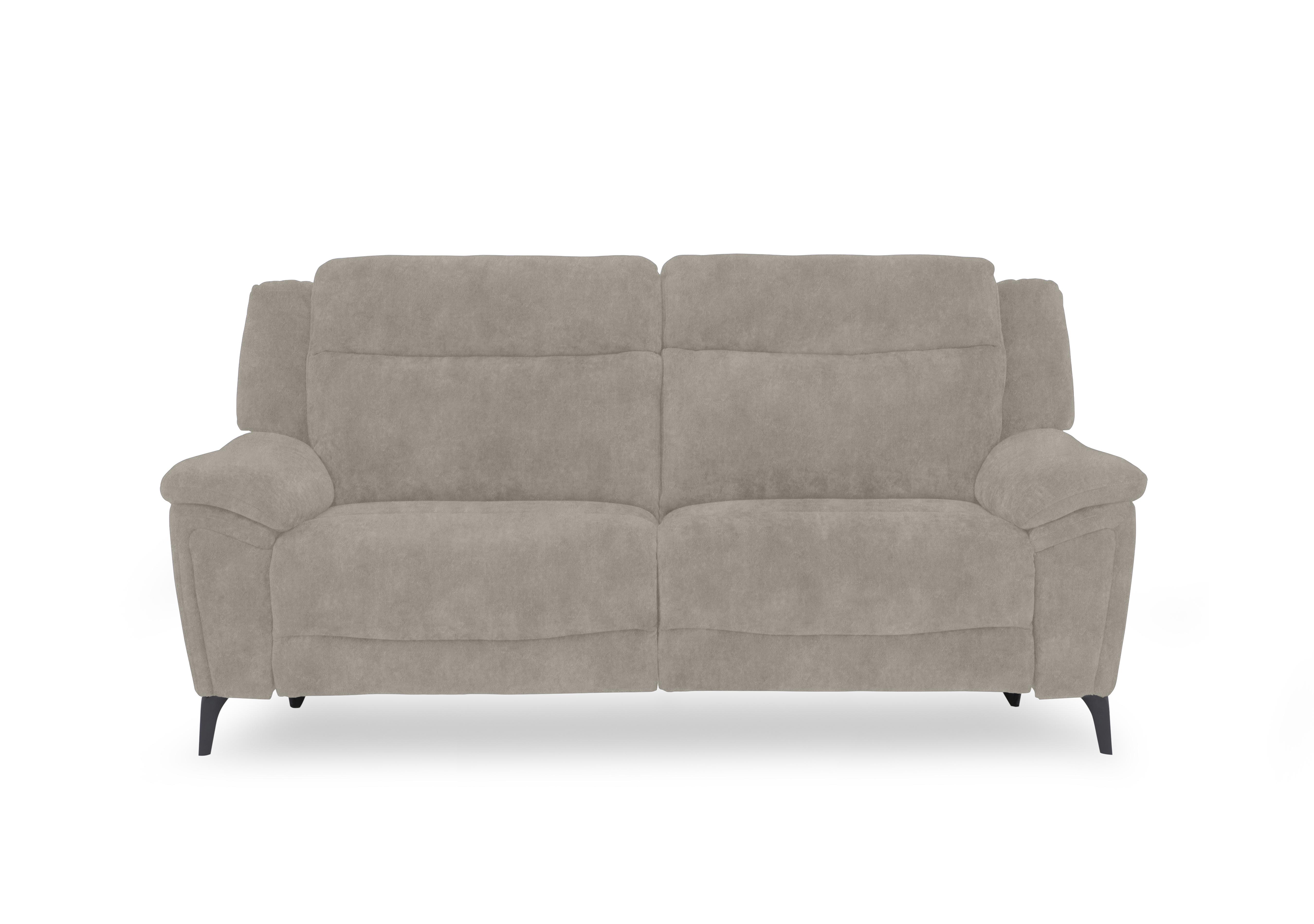Panache Fabric 3 Seater Power Recliner Sofa with Power Headrests in Marble Cream 18177 on Furniture Village
