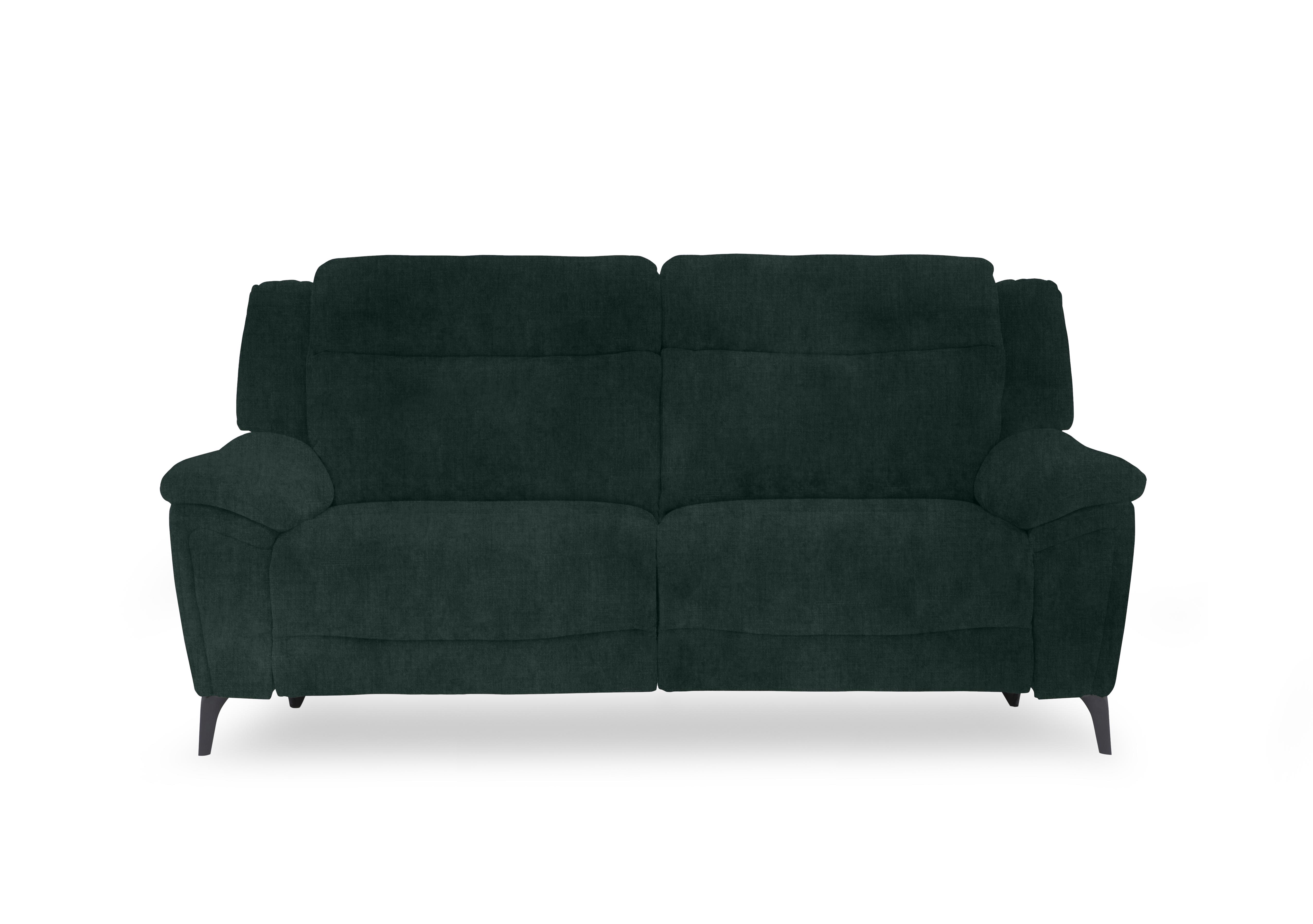 Panache Fabric 3 Seater Power Recliner Sofa with Power Headrests in Opulence Bottle Green 51011 on Furniture Village