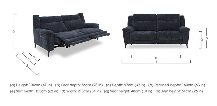 Panache Fabric 3 Seater Sofa in  on Furniture Village