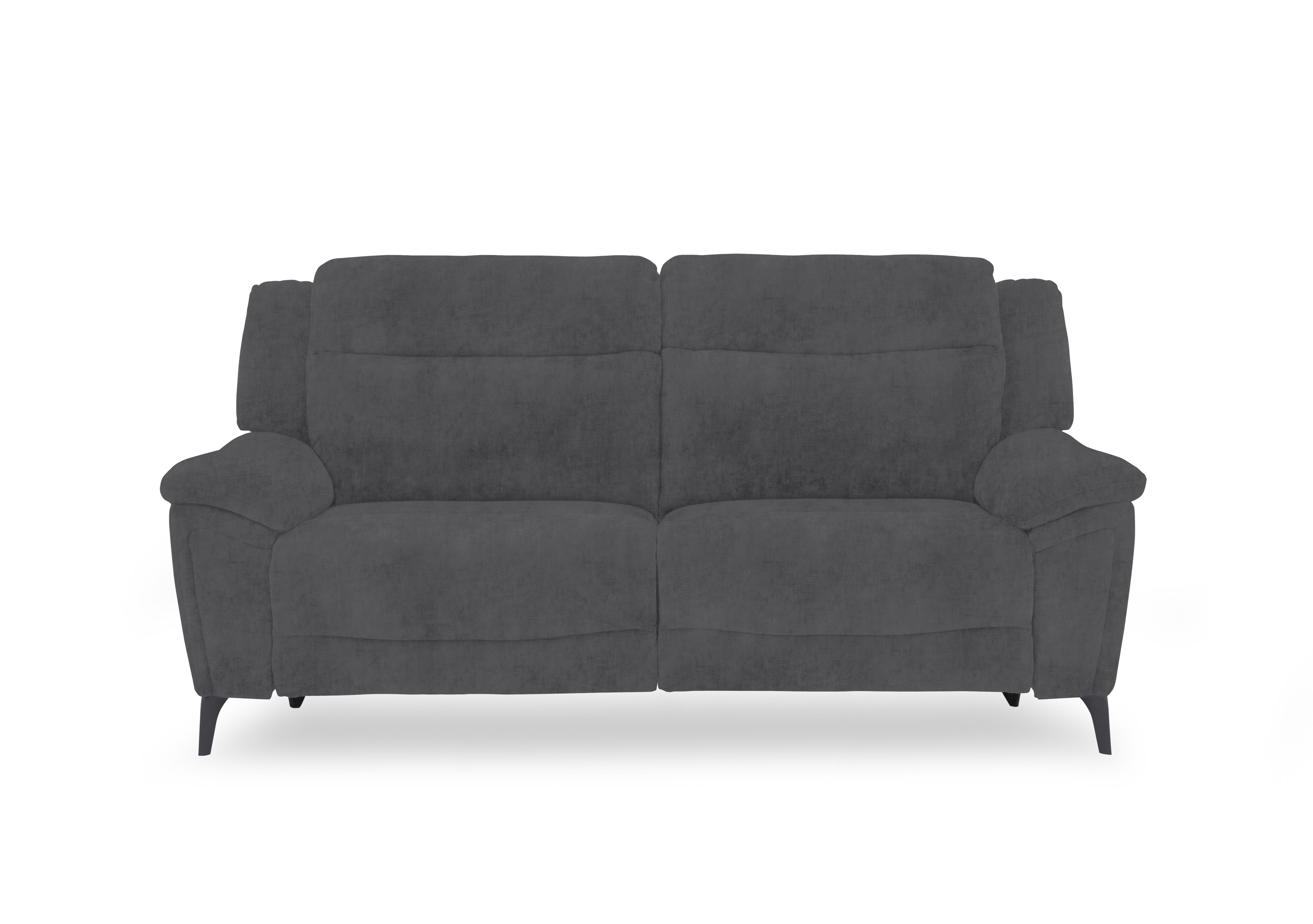 Panache Fabric 3 Seater Sofa in Manhattan Charcoal 58003 on Furniture Village