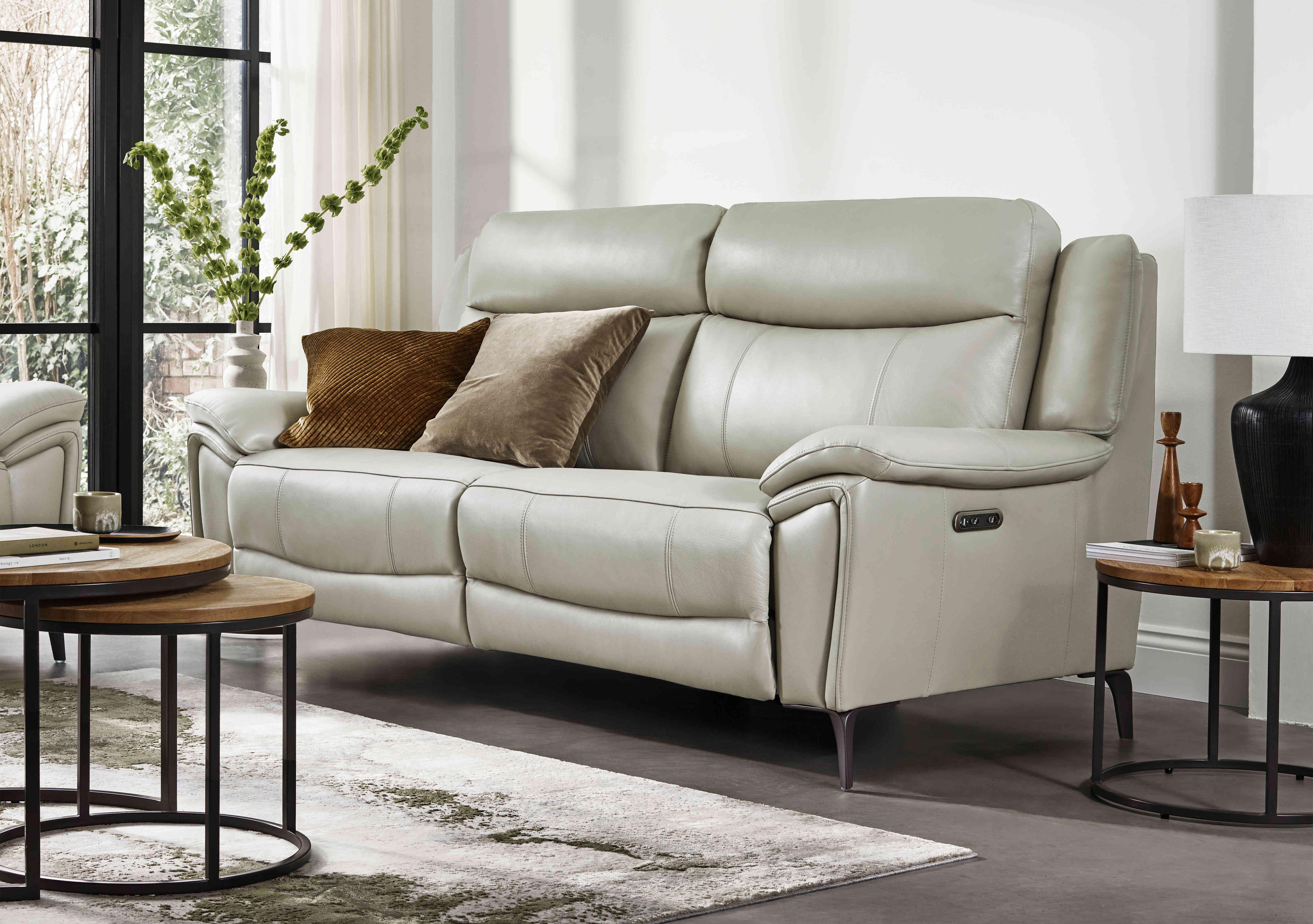 Panache Leather 3 Seater Sofa in  on Furniture Village