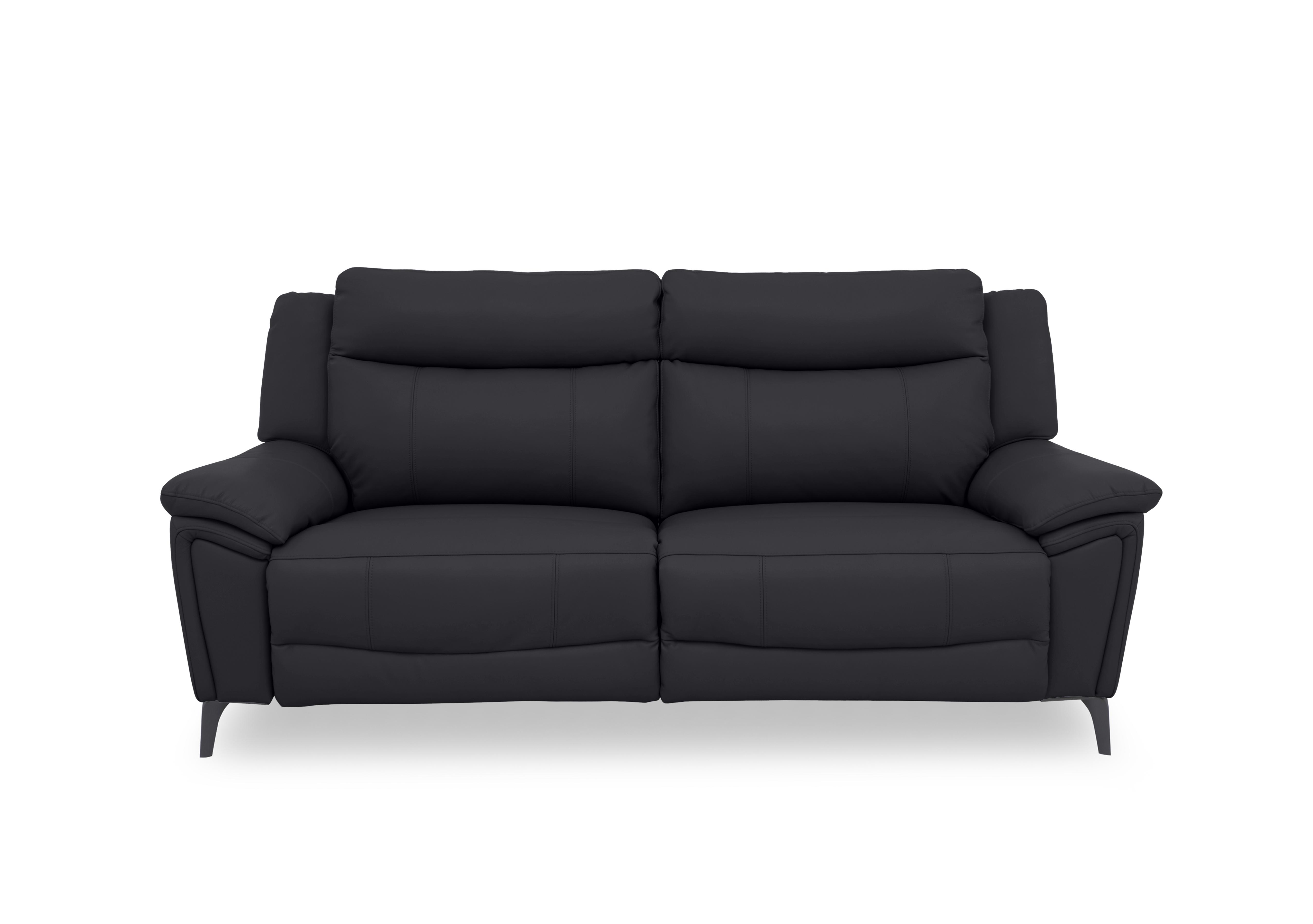 Panache Leather 3 Seater Sofa in Lavender Grey Cat-60/1 on Furniture Village