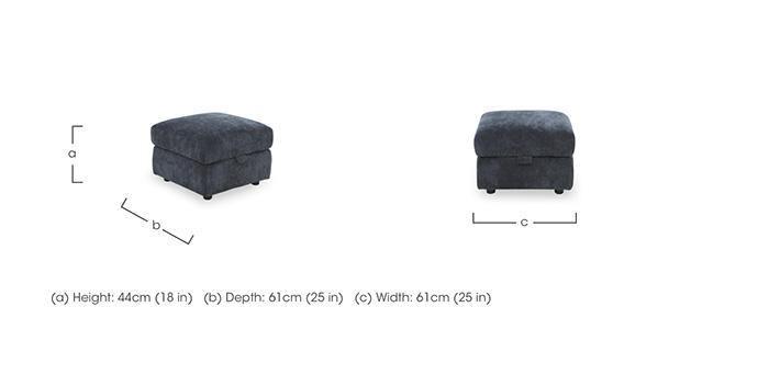 Panache Fabric Storage Footstool in  on Furniture Village