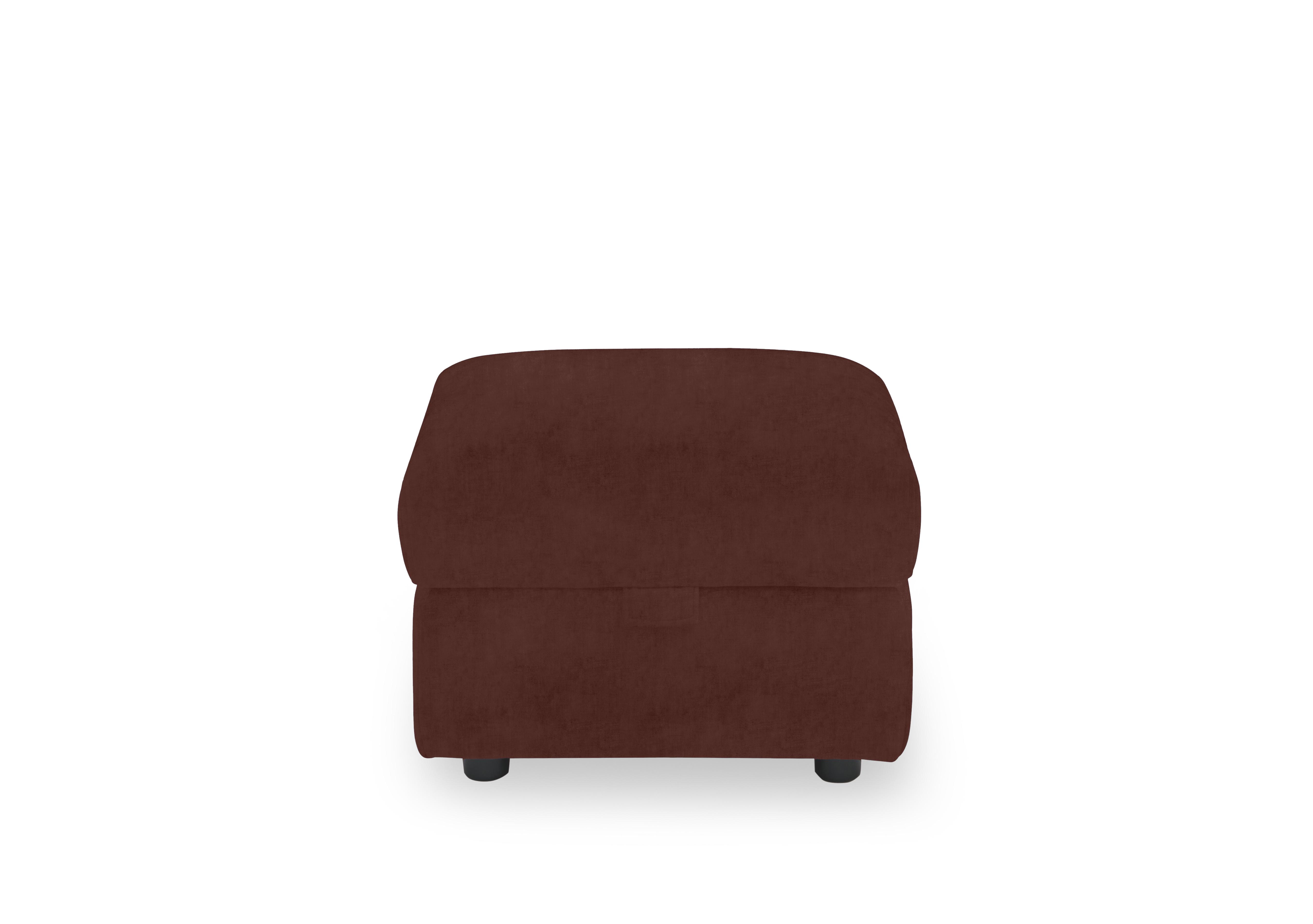 Panache Fabric Storage Footstool in Manhattan Burnt Sienna 58008 on Furniture Village