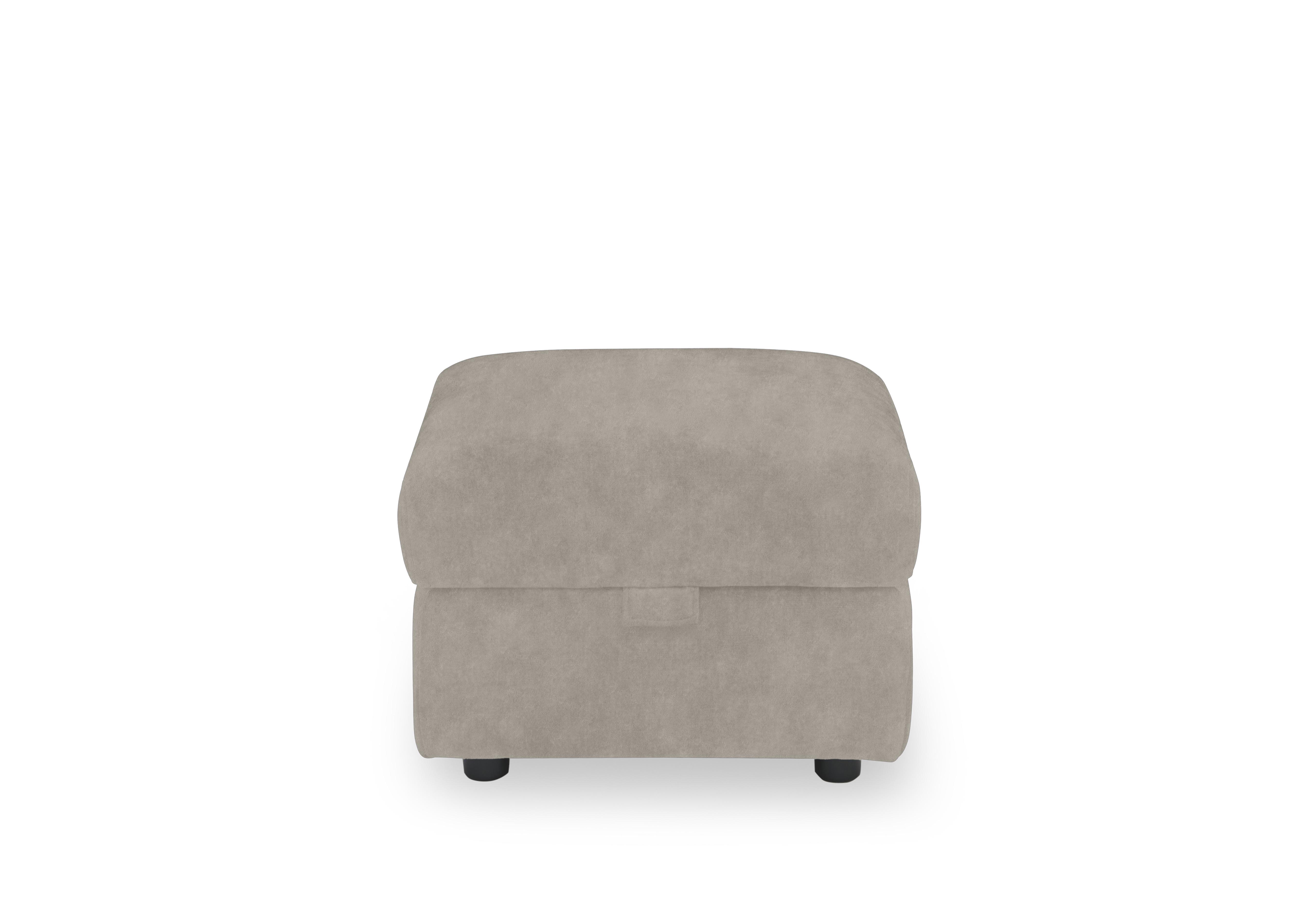 Panache Fabric Storage Footstool in Marble Cream 18177 on Furniture Village