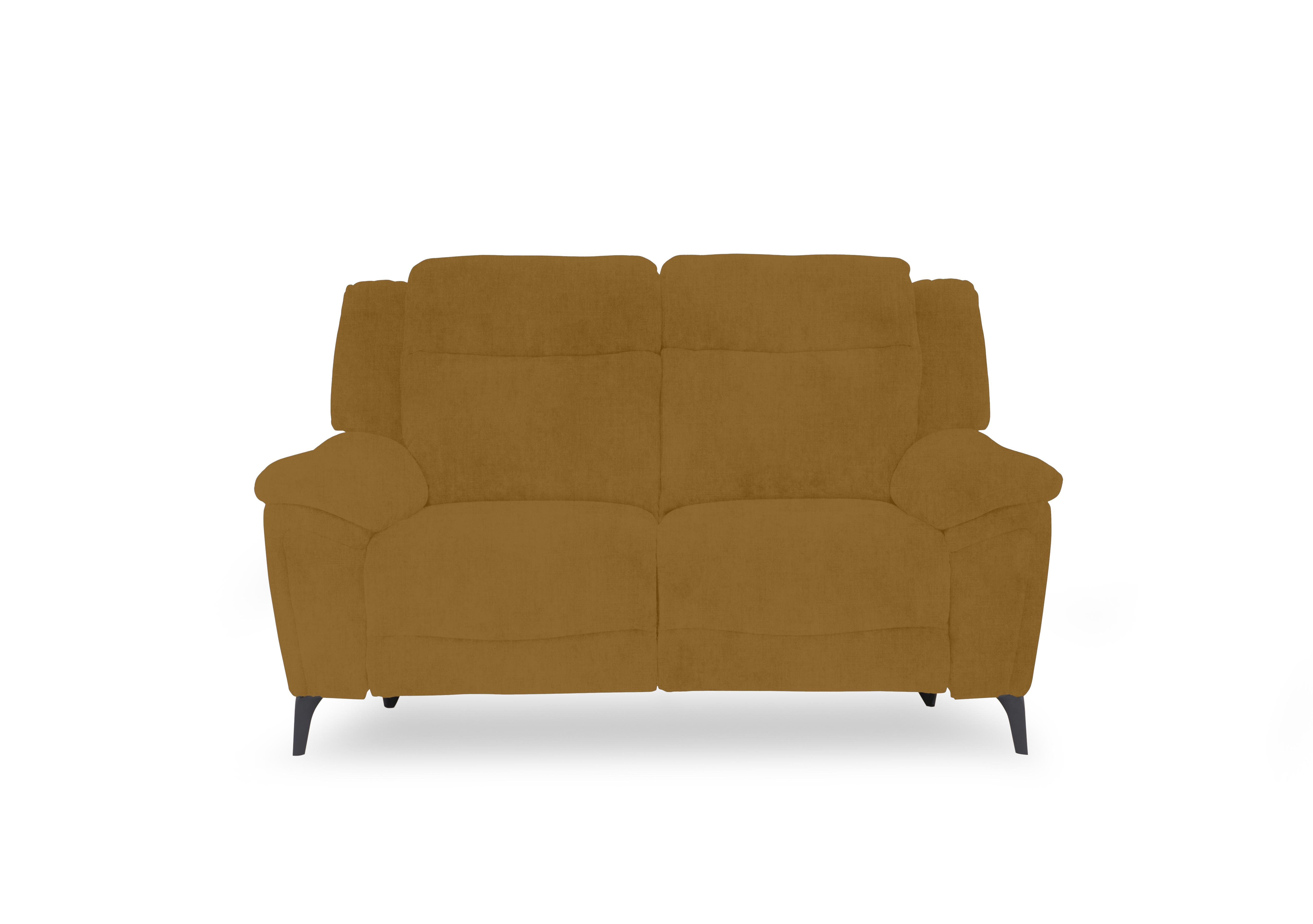 Panache Fabric 2 Seater Power Recliner Sofa with Power Headrests and Heated Seats in Opulence Saffron 51009 on Furniture Village