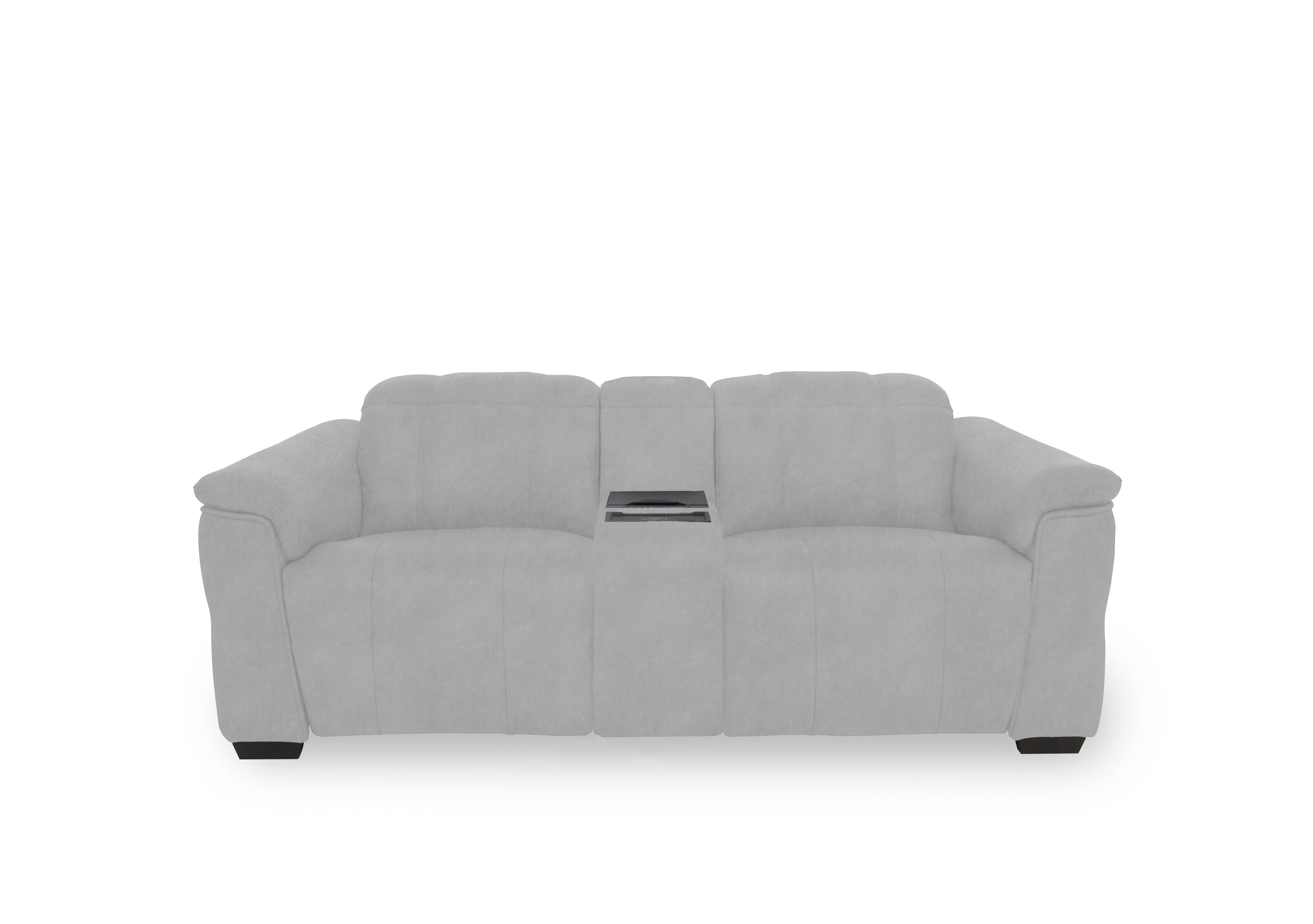 Inca Fabric 2 Seater Power Recliner Sofa with Power Headrests and Fridge Console in Dexter Smoke 43516 on Furniture Village