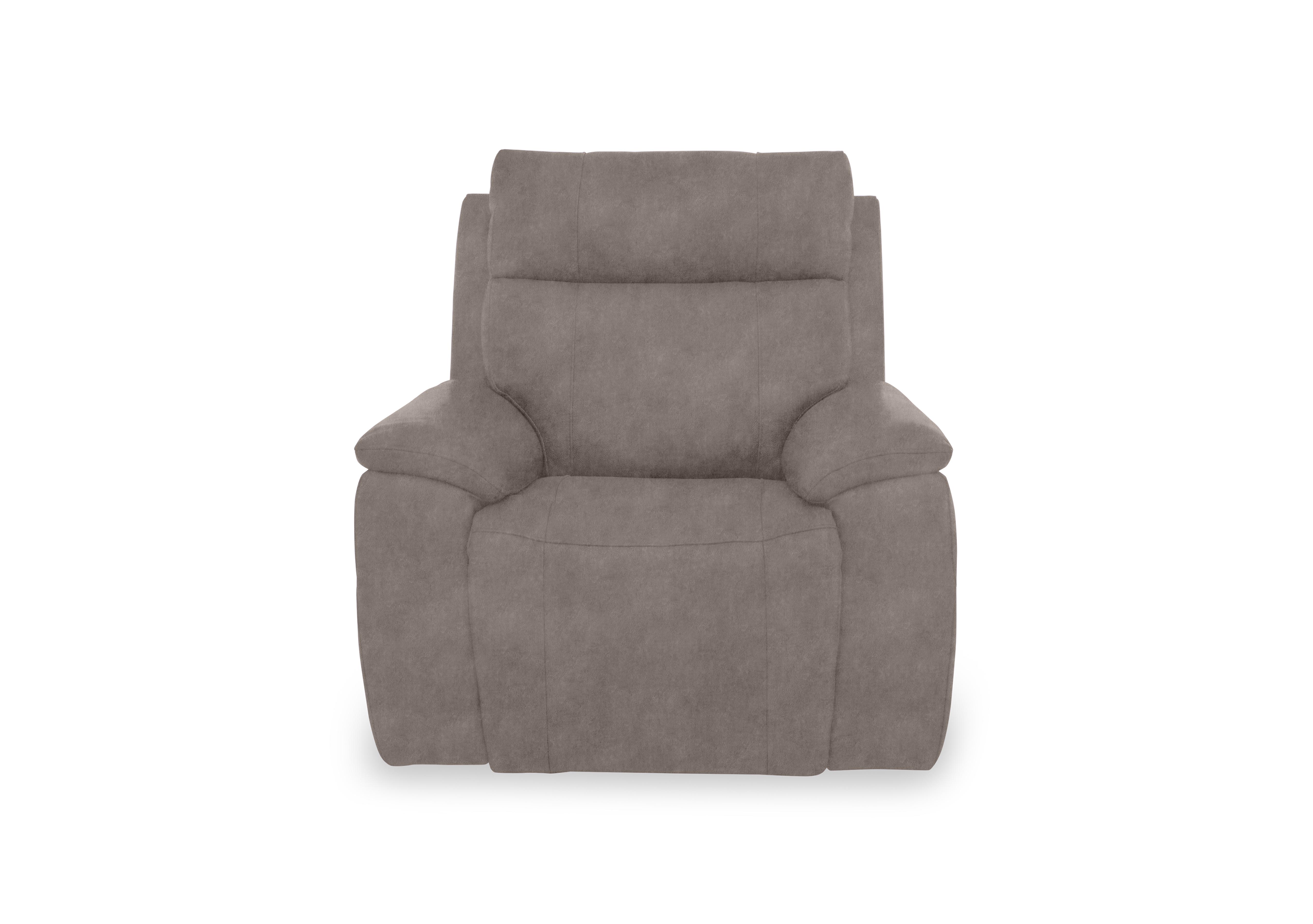 Aero Fabric Power Recliner Chair with Power Headrest and Heated Seat in Marble Charcoal Grey 18175 on Furniture Village