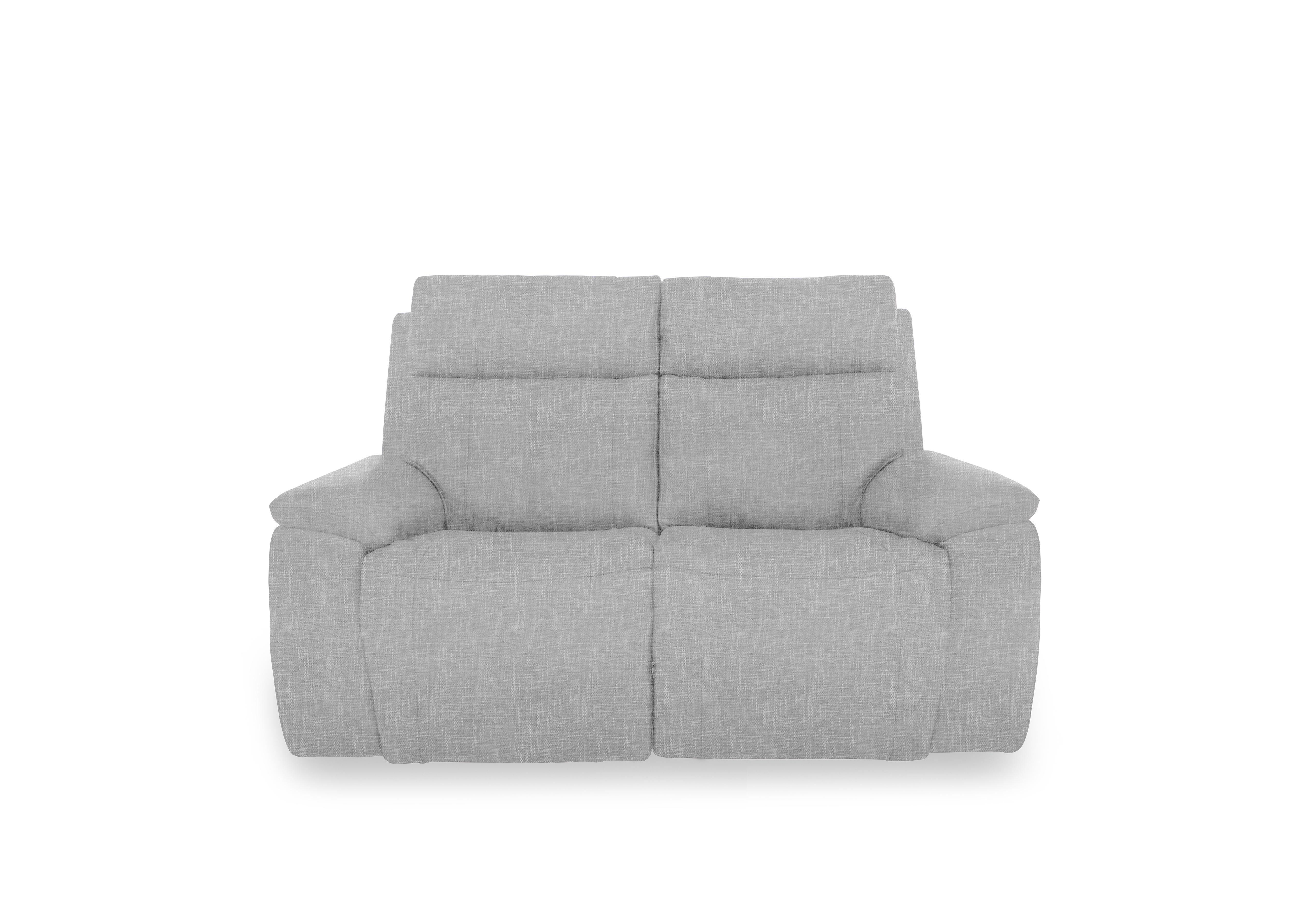 Aero Fabric 2 Seater Power Recliner Sofa with Power Headrests and Heated Seats in Anivia Light Grey 11445 on Furniture Village