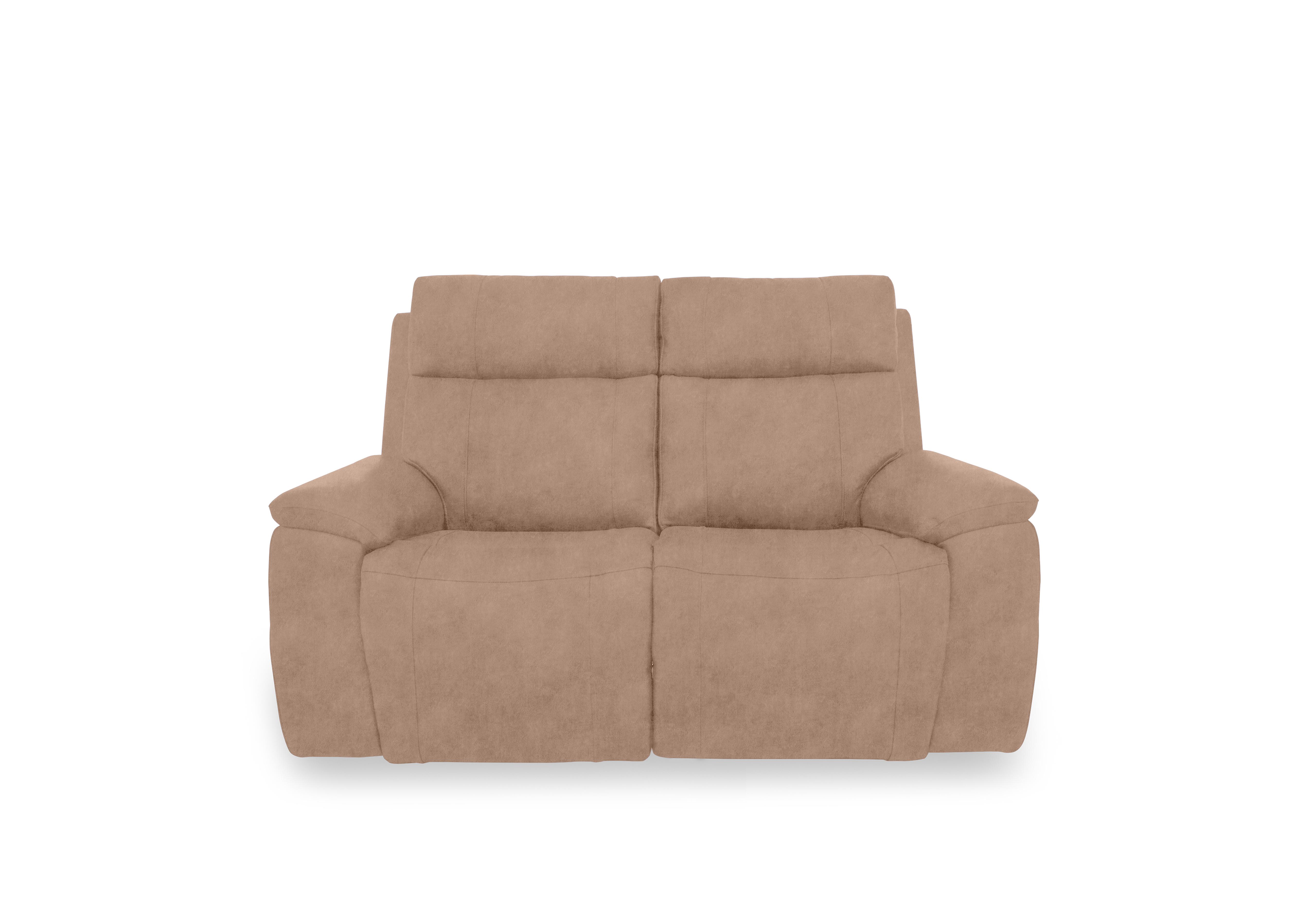 Aero Fabric 2 Seater Power Recliner Sofa with Power Headrests and Heated Seats in Dexter Sand 43507 on Furniture Village
