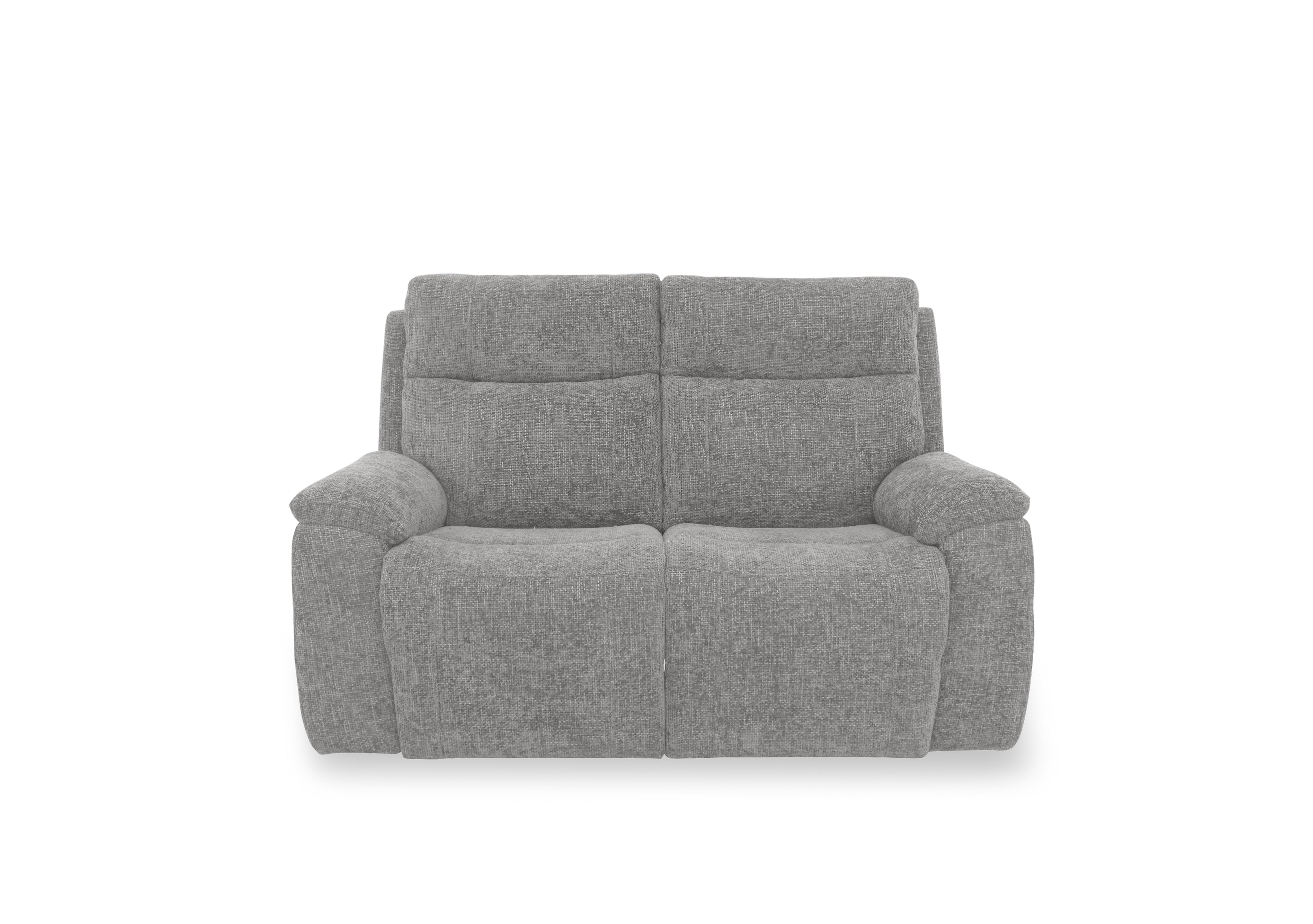 Aero Fabric 2 Seater Power Recliner Sofa with Power Headrests and Heated Seats in Hopsack Platinum 70003 on Furniture Village