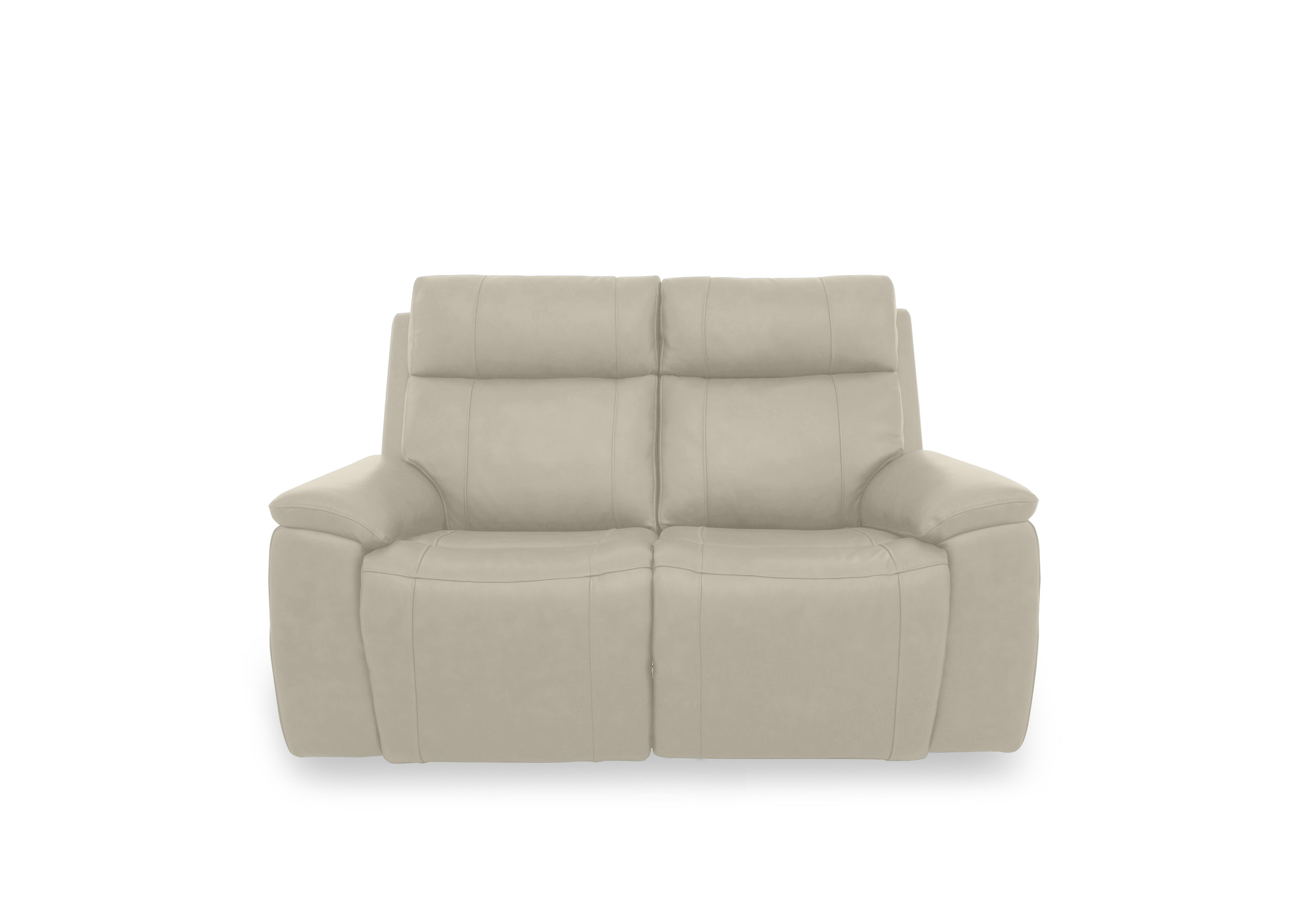 Aero Leather 2 Seater Power Recliner Sofa with Power Headrests and Heated Seats in Bone China Cat-60/05 on Furniture Village