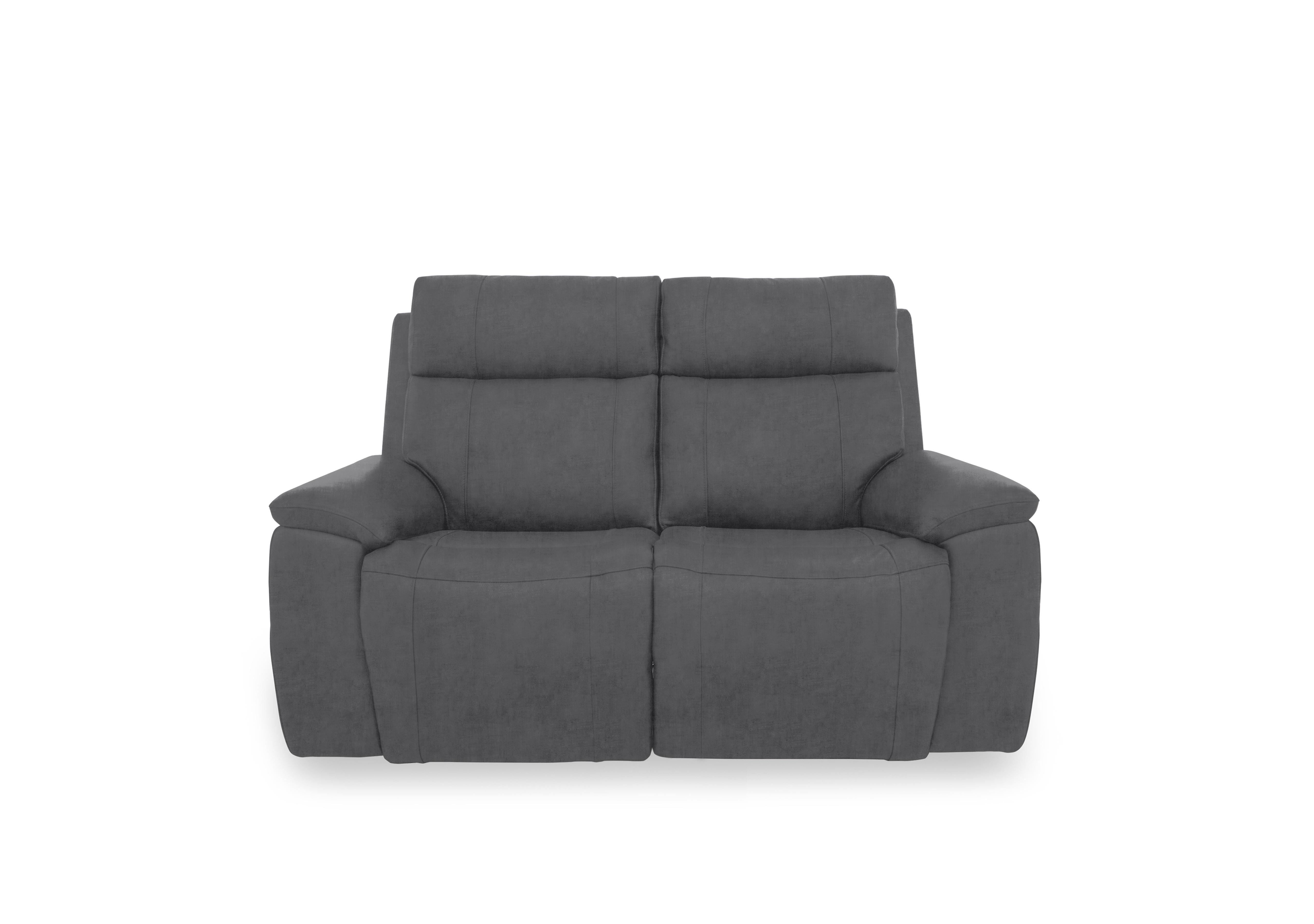 Aero Fabric 2 Seater Sofa in Manhattan Charcoal 58003 on Furniture Village