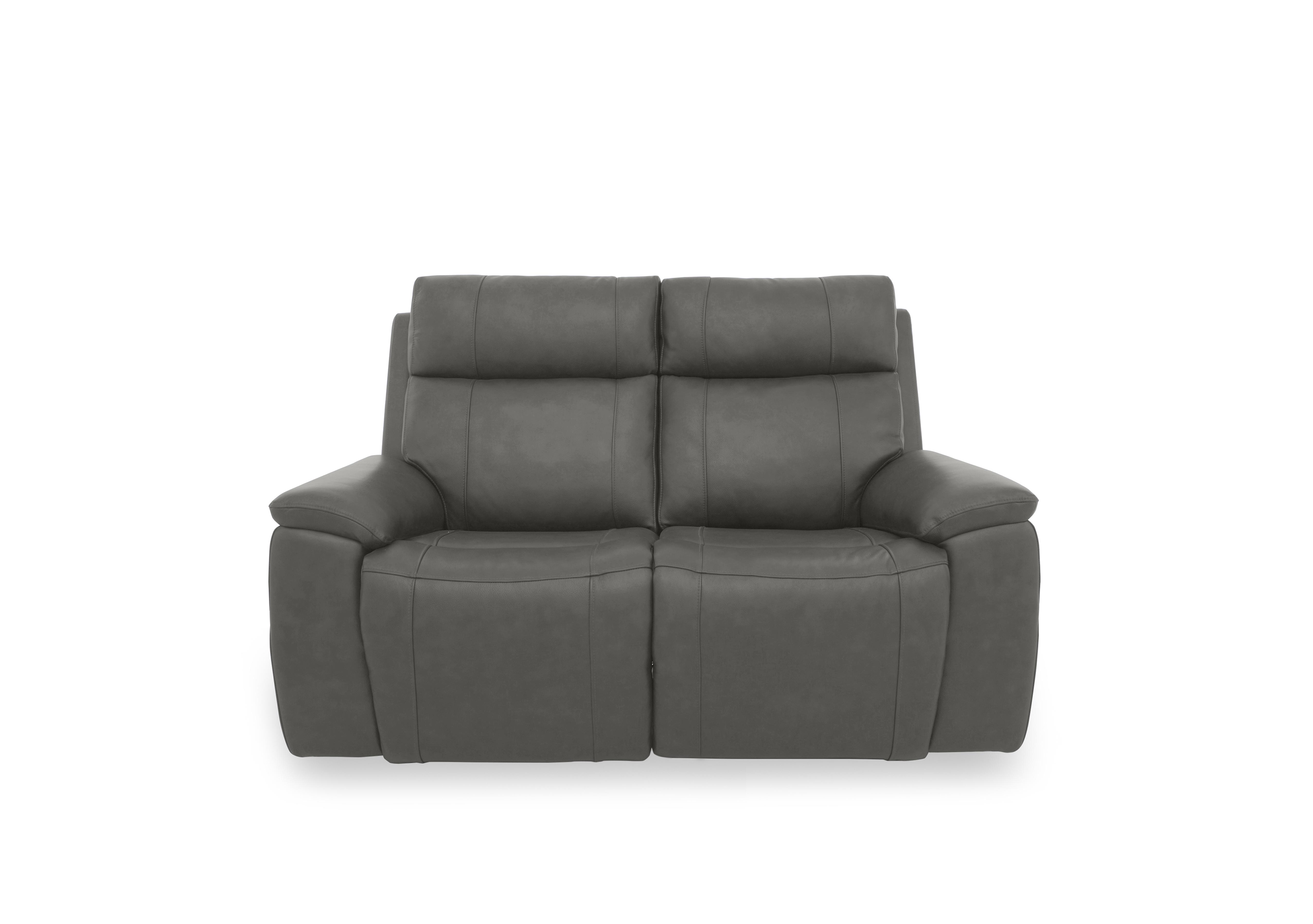 Aero Leather 2 Seater Sofa in Elephant Cat-40/15 on Furniture Village
