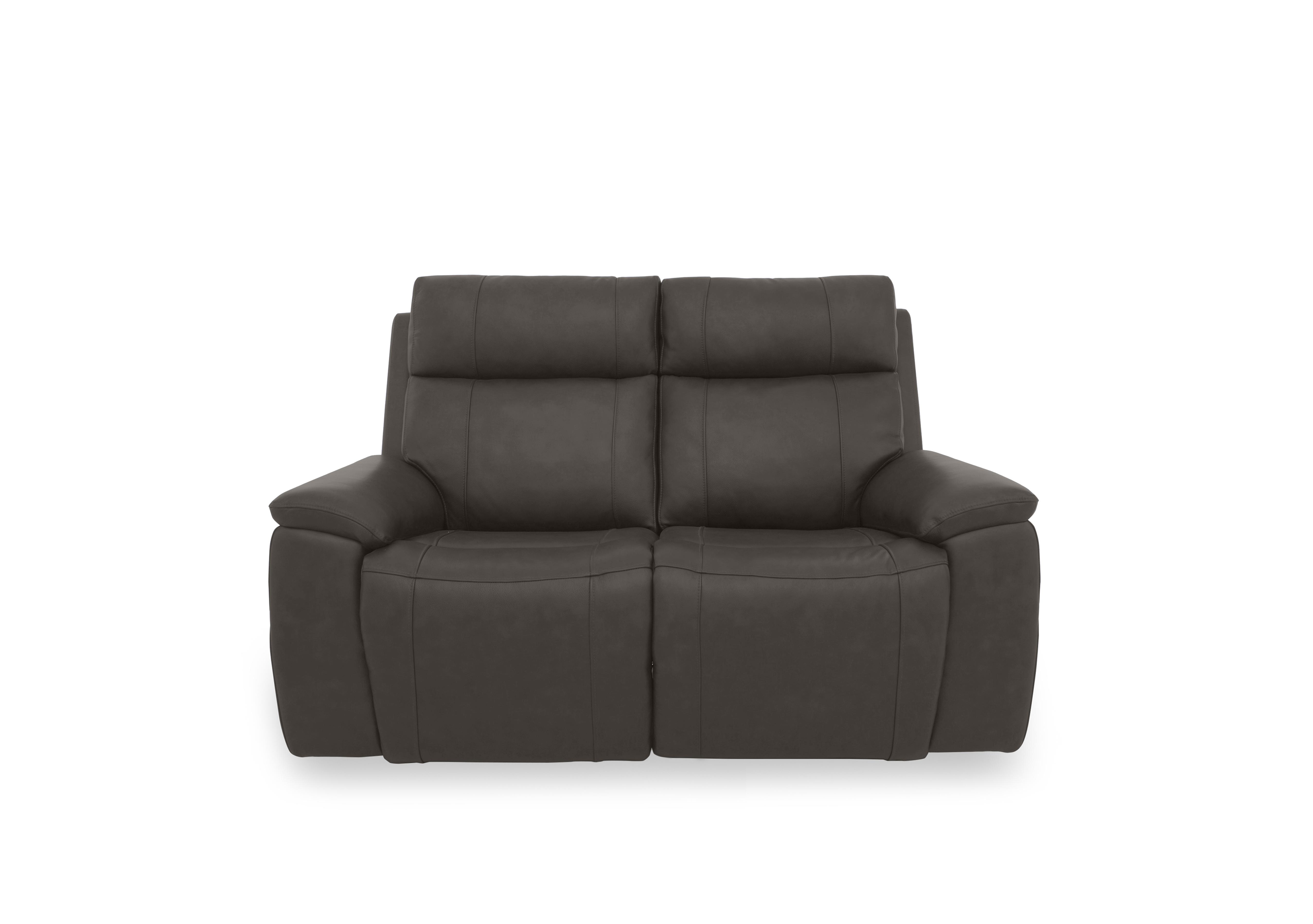 Aero Leather 2 Seater Sofa in Storm Cat-60/21 on Furniture Village