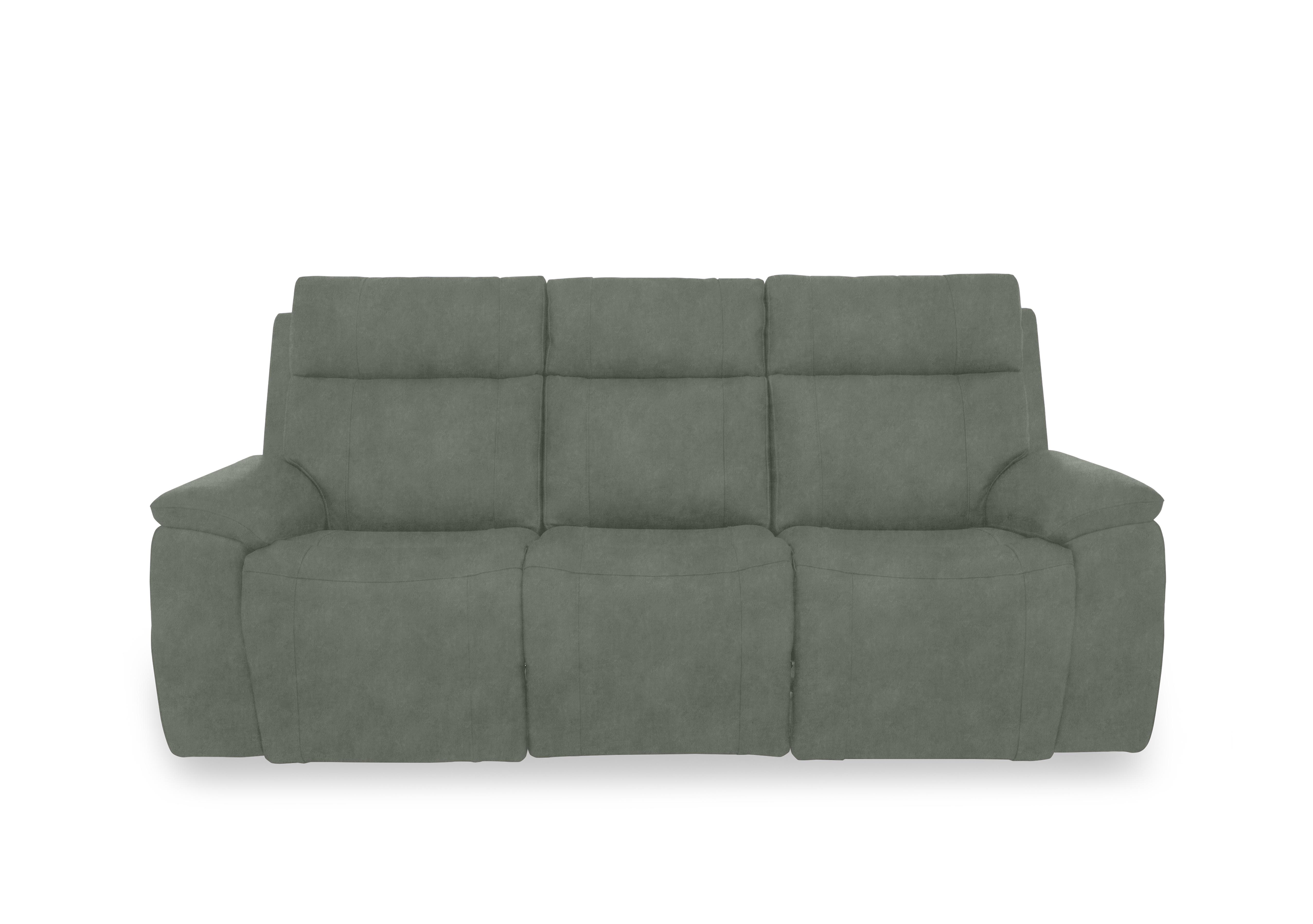 Aero Fabric 3 Seater Power Recliner Sofa with Power Headrests and Heated Seats in Dexter Fern 43514 on Furniture Village
